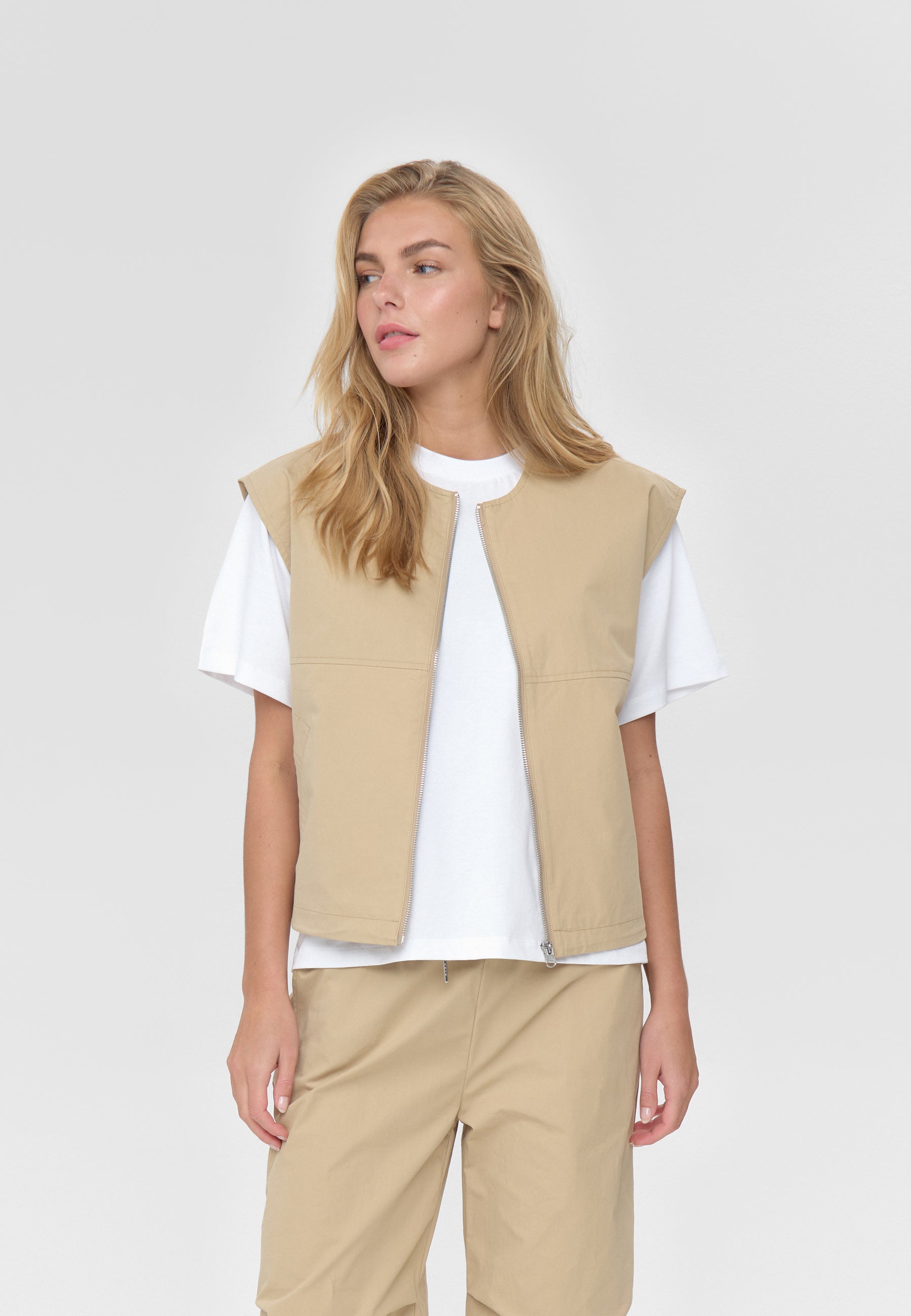 moves Evet vest 4627 Waistcoat 1114 Travetine