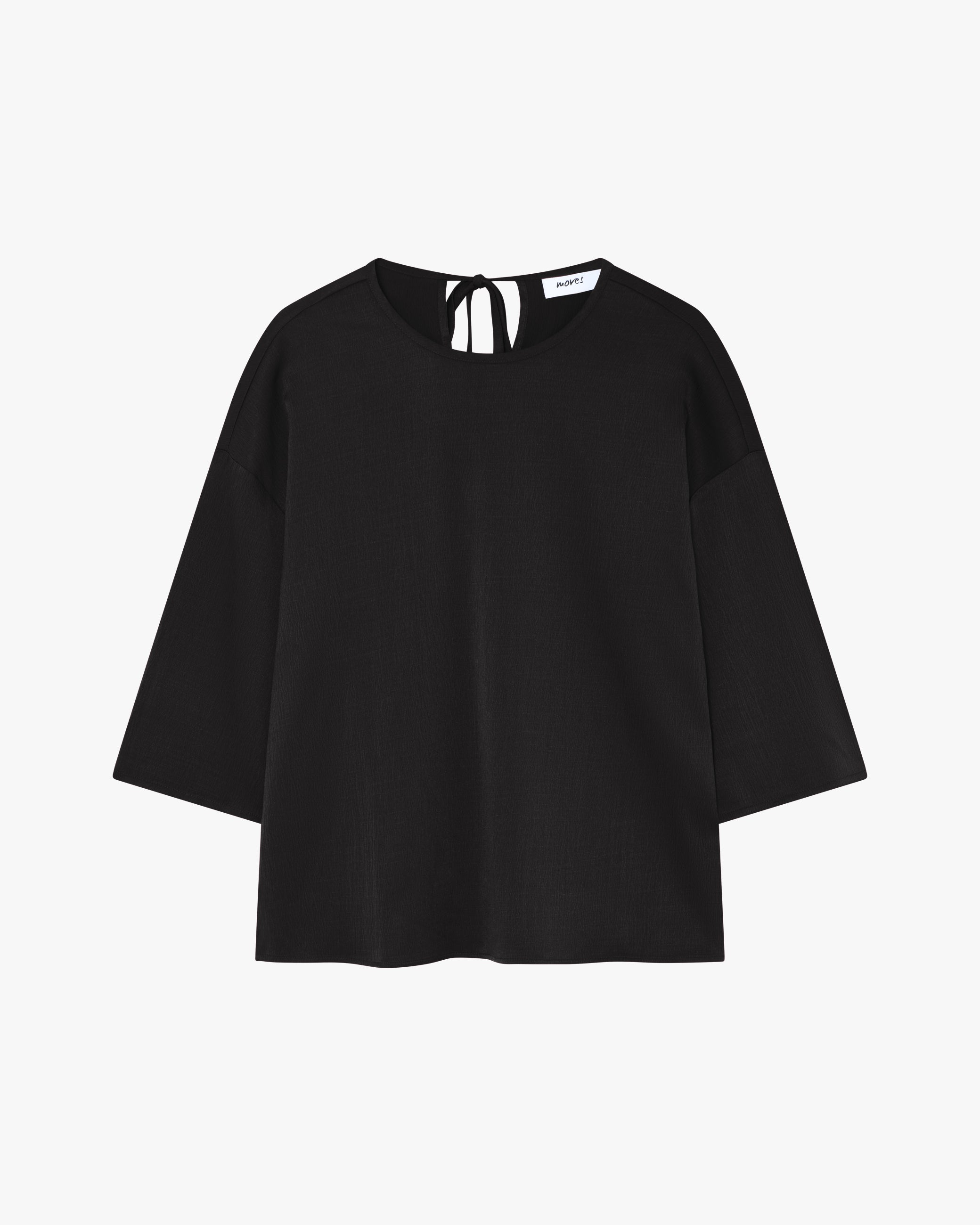 moves Eyla blouse 4519 Short Sleeved Blouse 999 Black