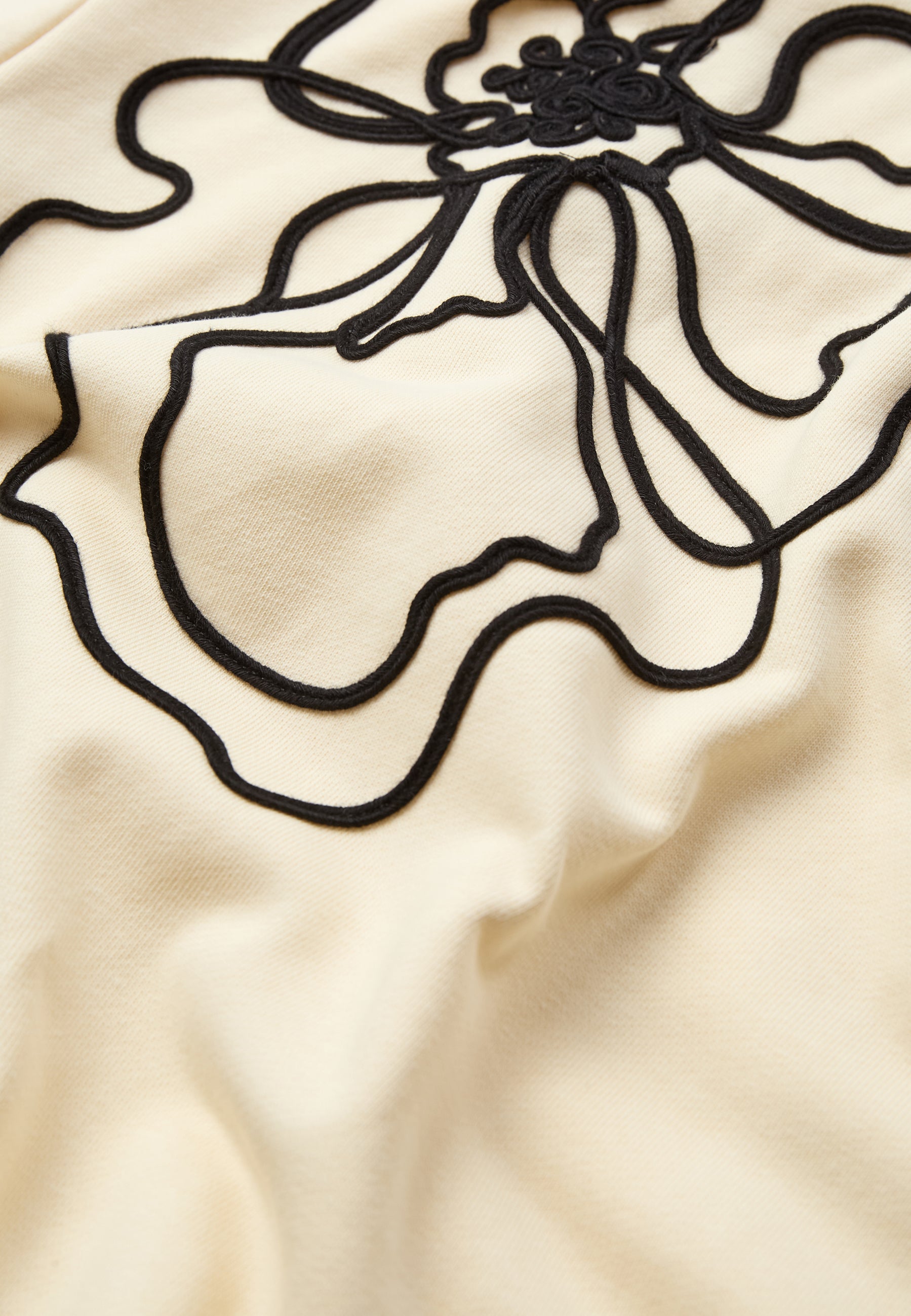 moves Flower sweat 4646 Sweatshirt 0710 Shortbread