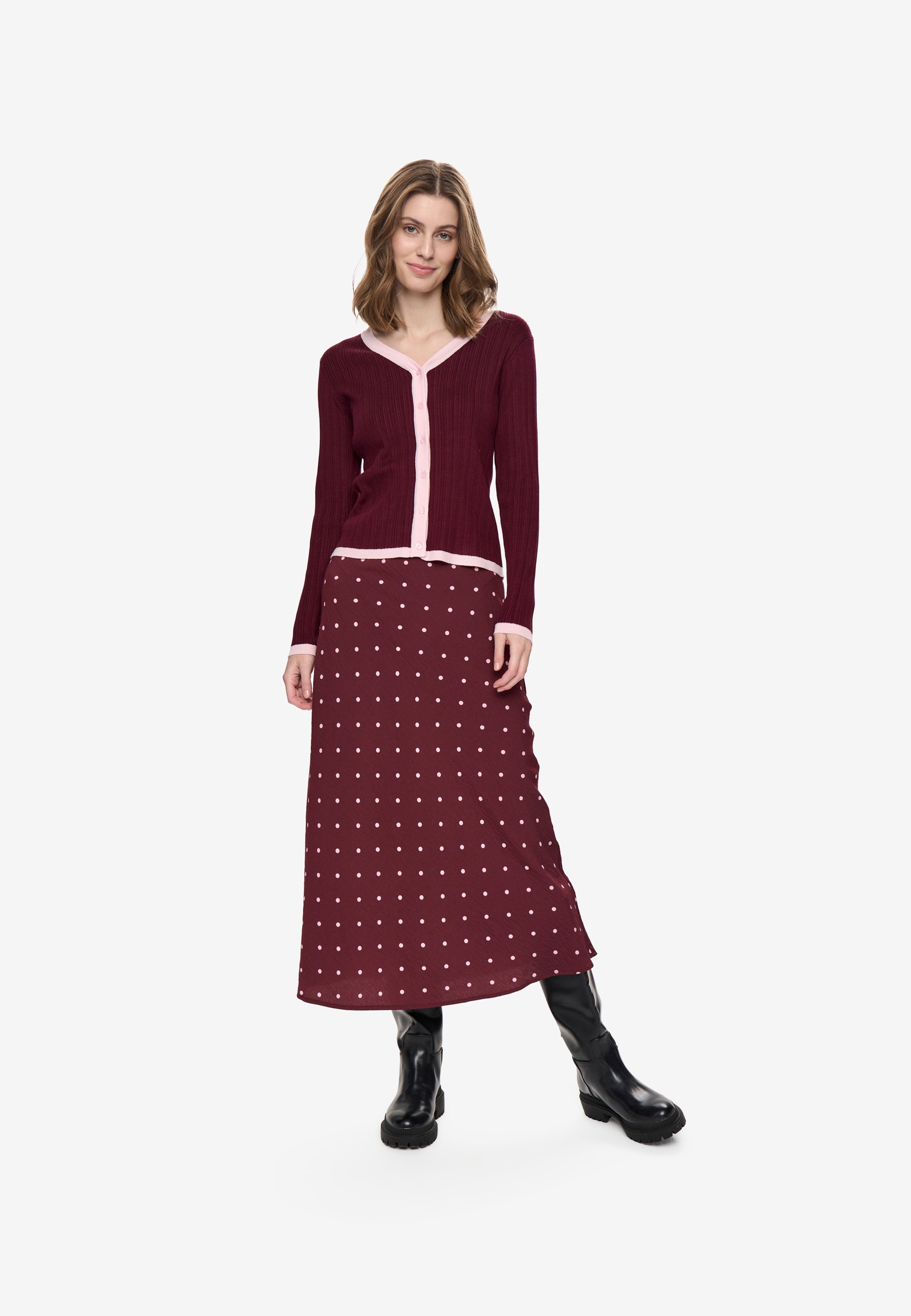moves Gebry skirt 4853 Midi Skirt 1528 Windsor Wine
