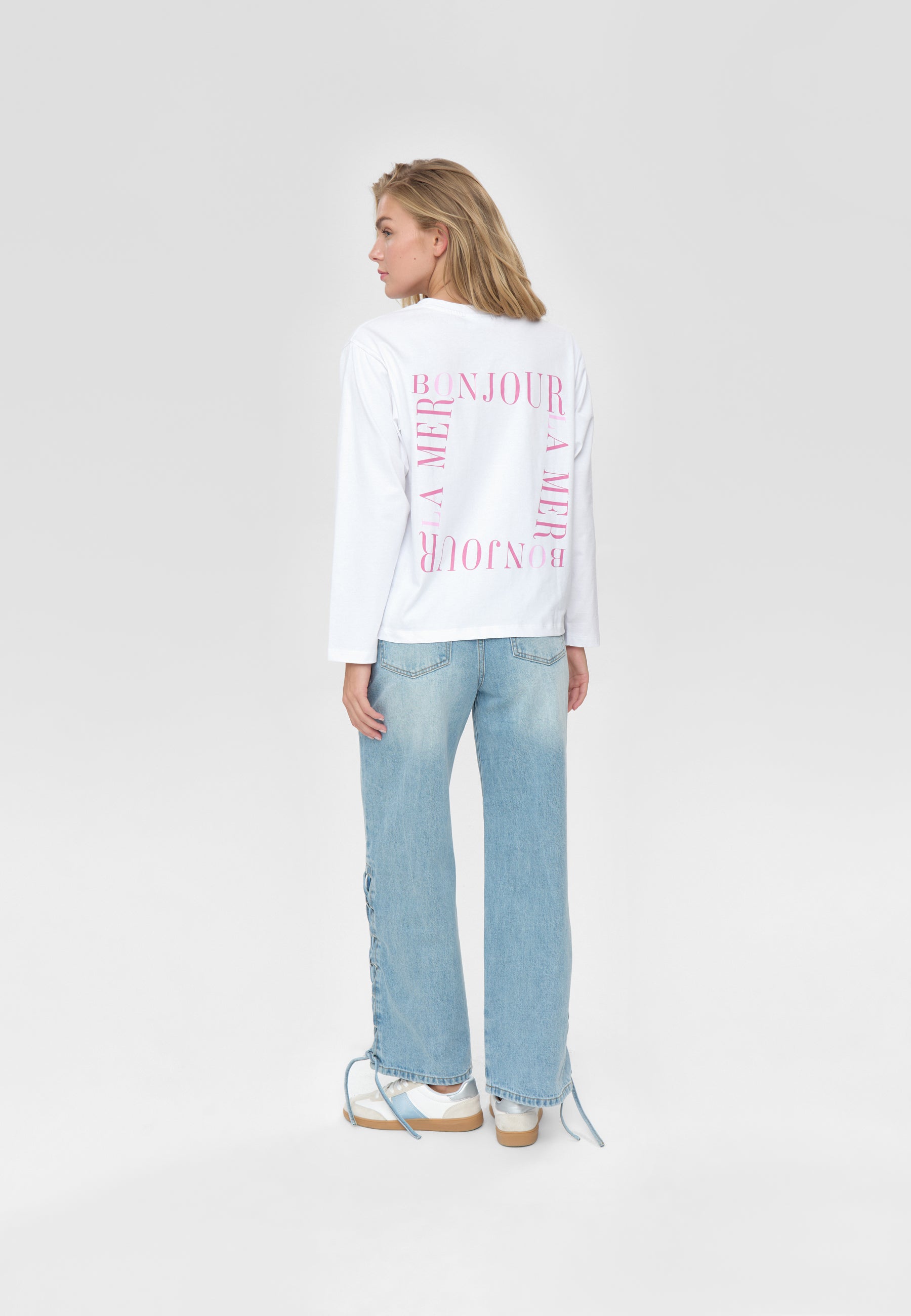 moves Kanna LS tee 4641 GOTS Long Sleeved T-shirt 0601 Bright White