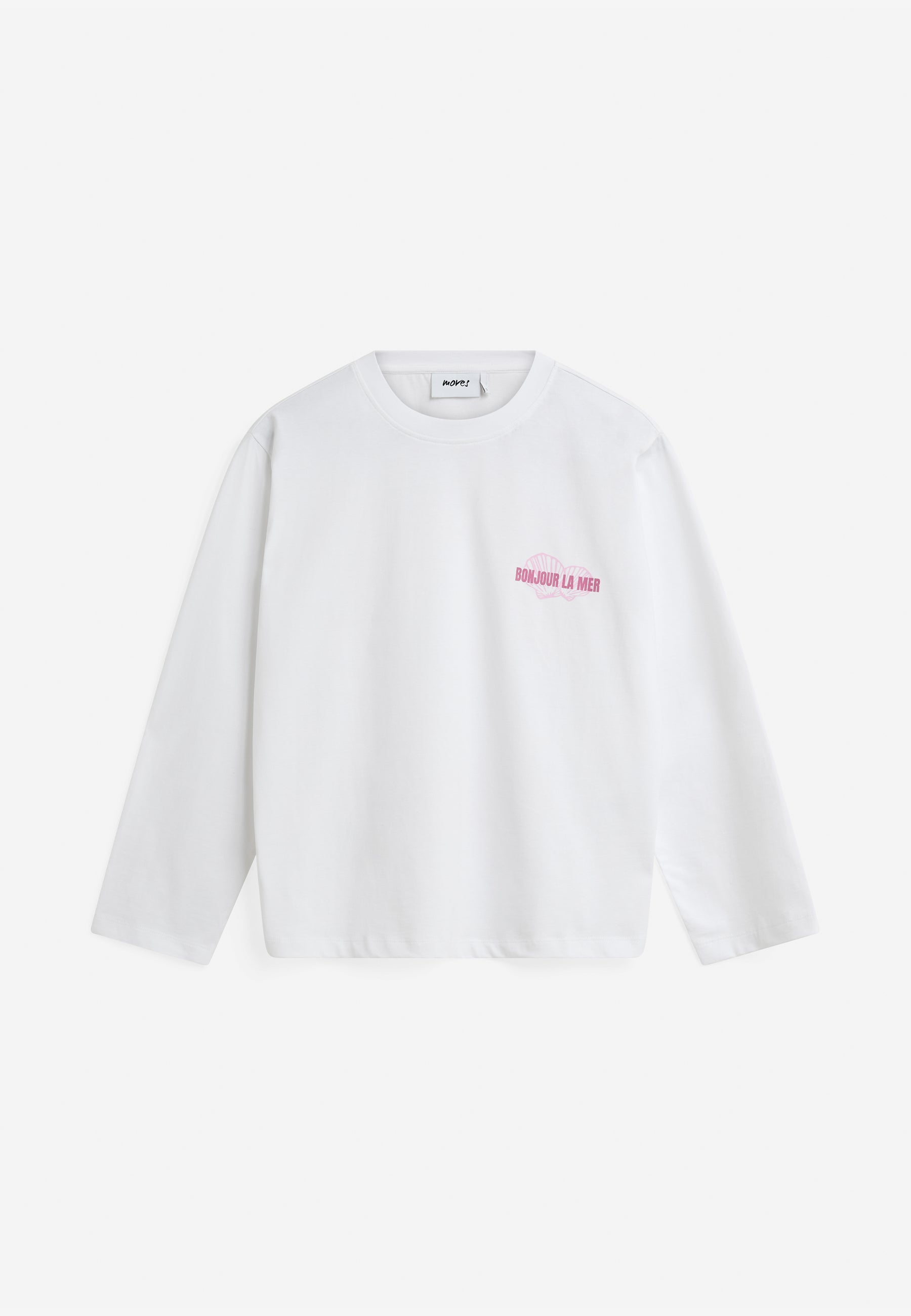 moves Kanna LS tee 4641 GOTS Long Sleeved T-shirt 0601 Bright White