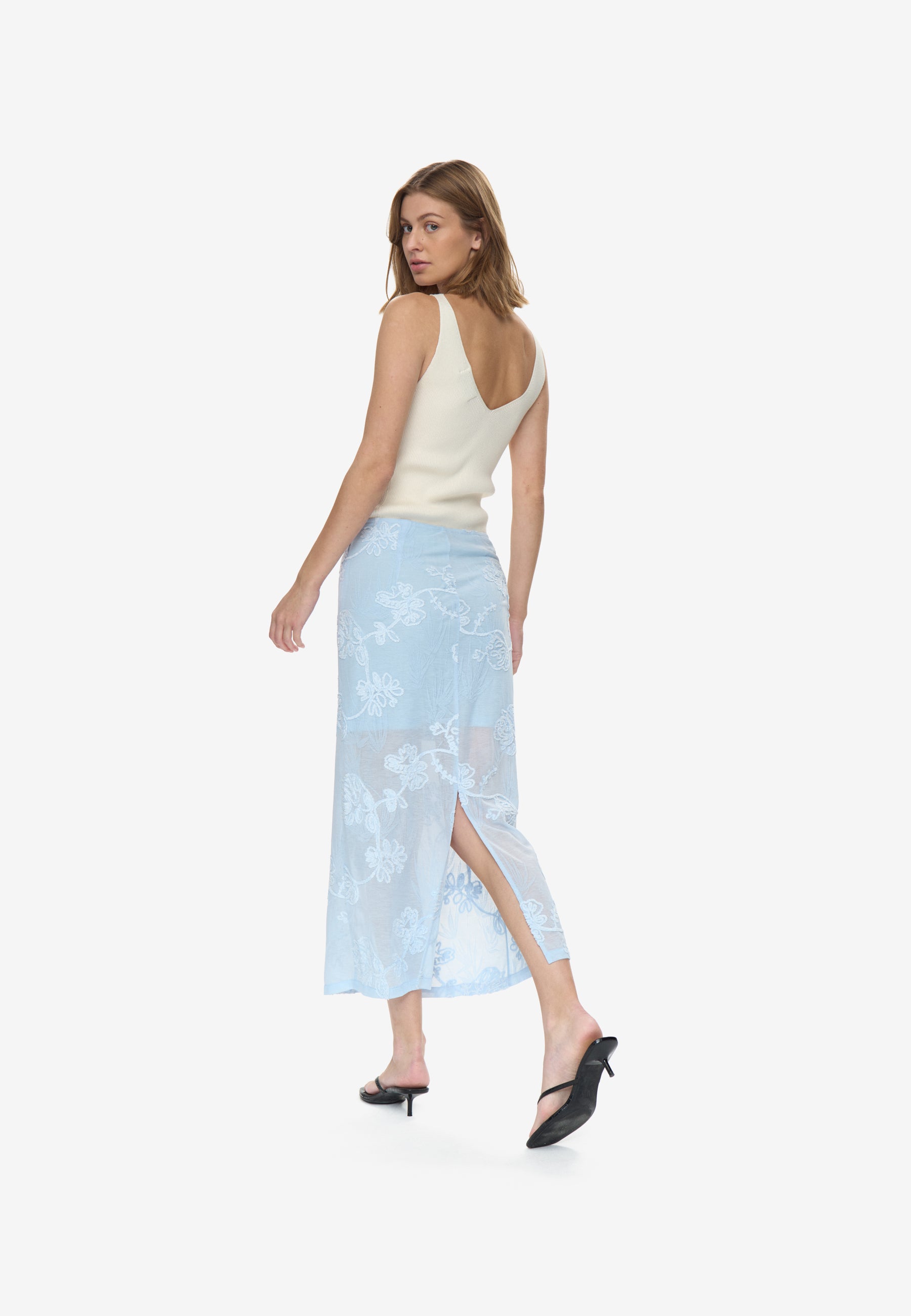 moves Khalani skirt 4747 Midi Skirt 4122 Airy blue