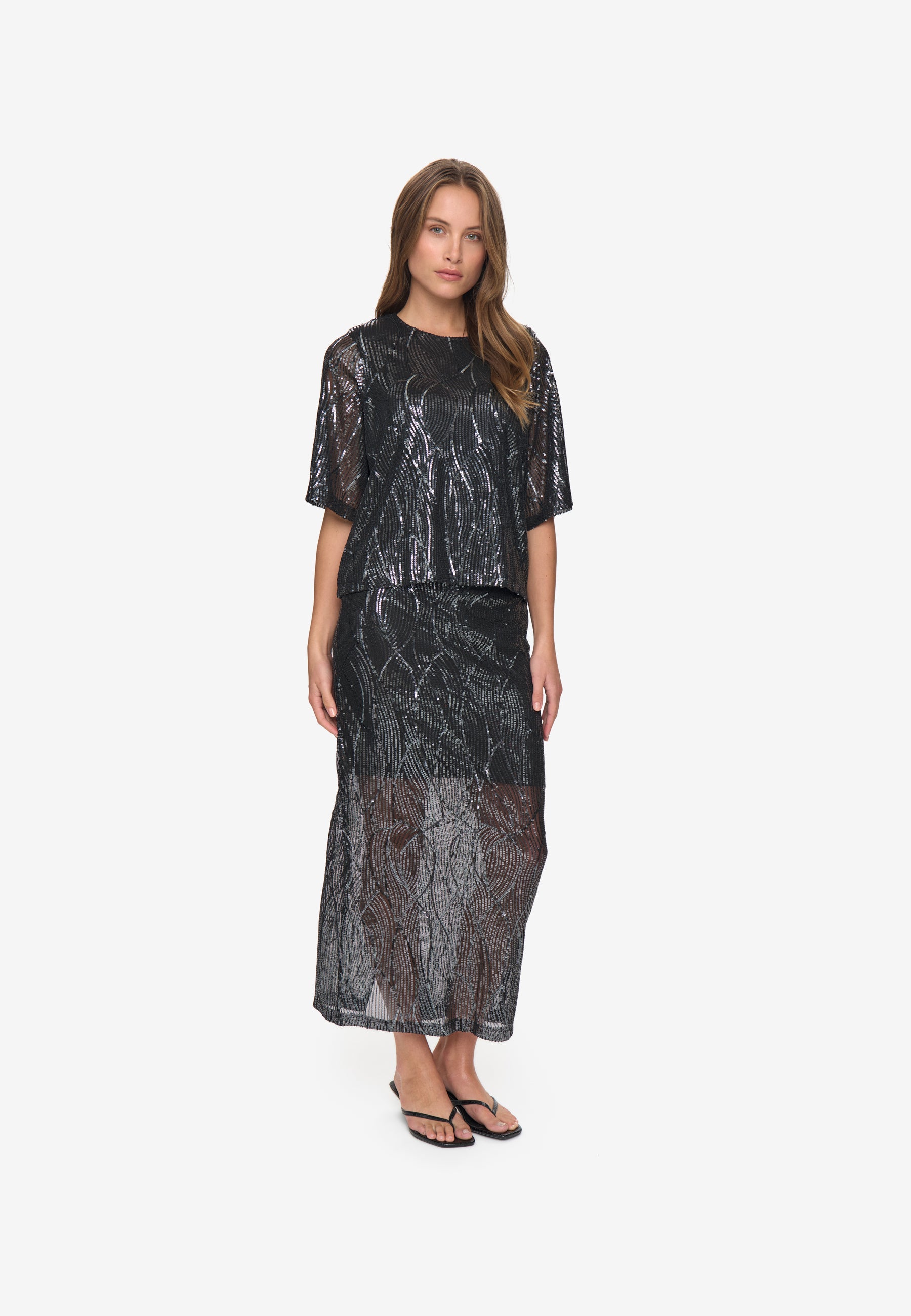 moves Mandi blouse 4522 Short Sleeved Blouse 999 Black