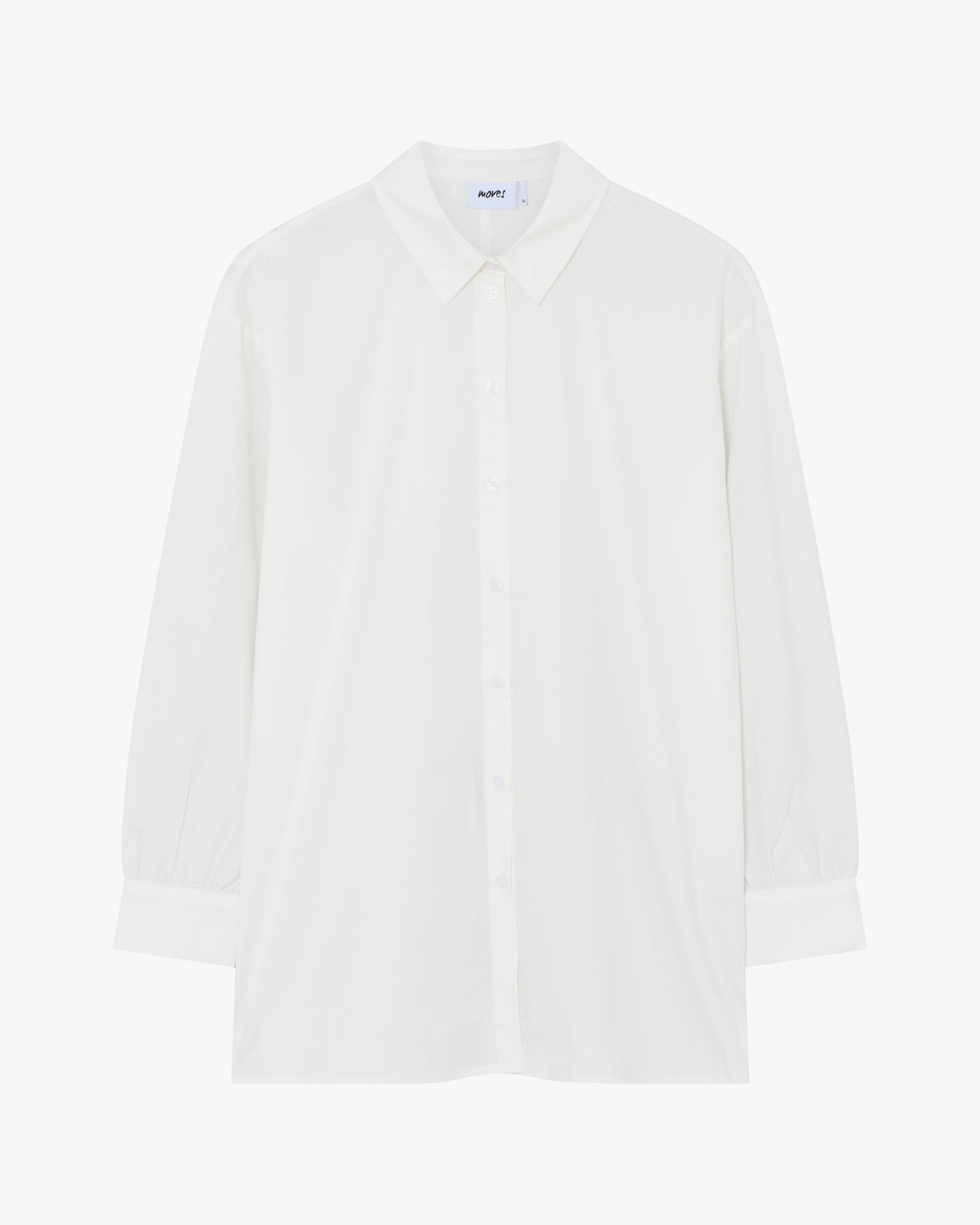 moves Nella shirt 2464 Long Sleeved Shirt 000 White