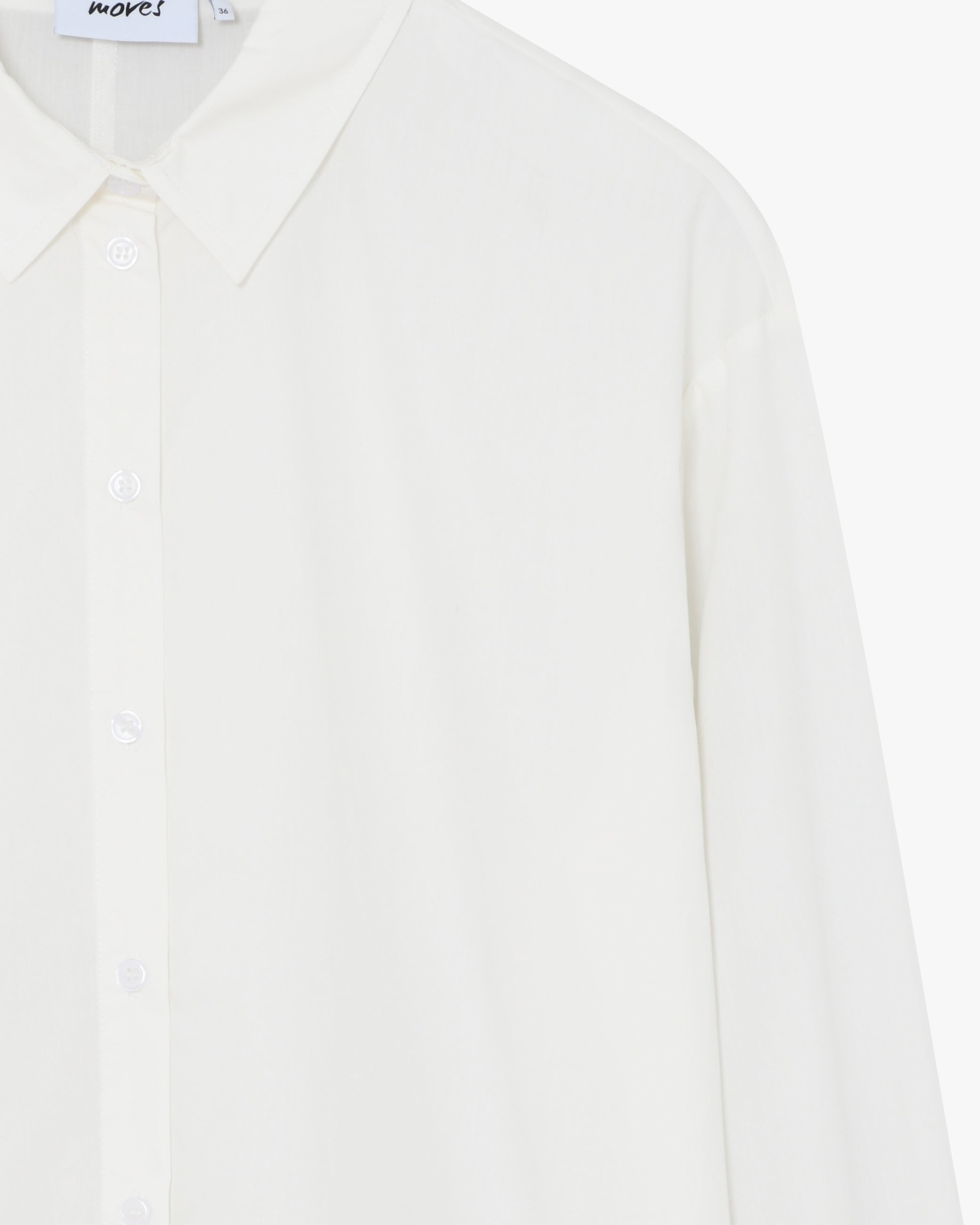 moves Nella shirt 2464 Long Sleeved Shirt 000 White