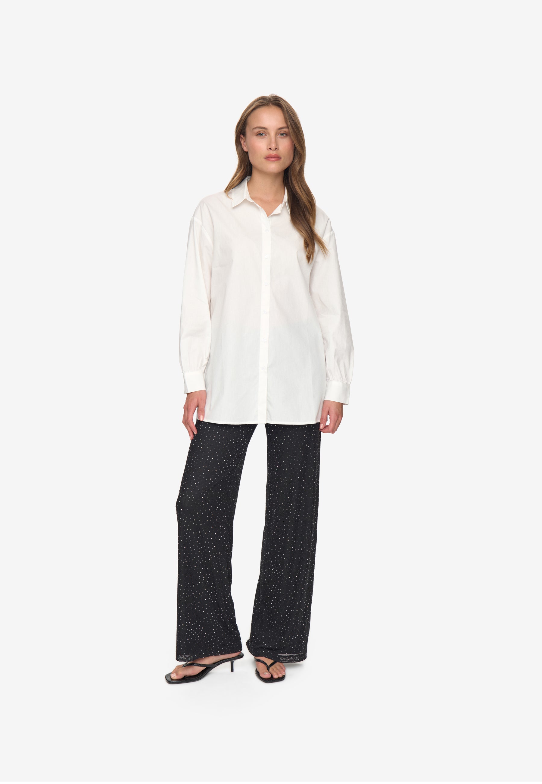 moves Nella shirt 2464 Long Sleeved Shirt 000 White