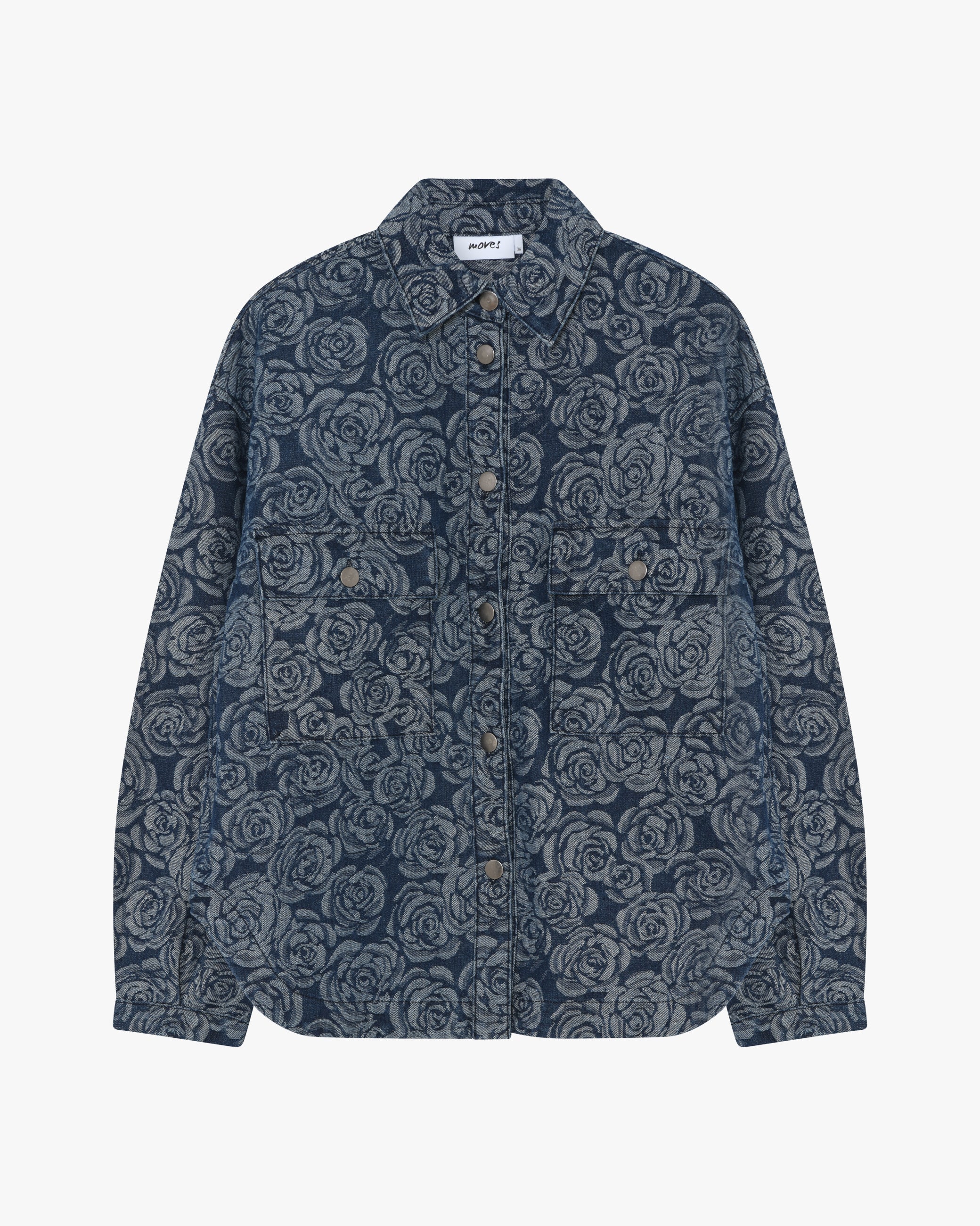 moves Noliana shirt 4518 Long Sleeved Shirt 1002 Medium Blue