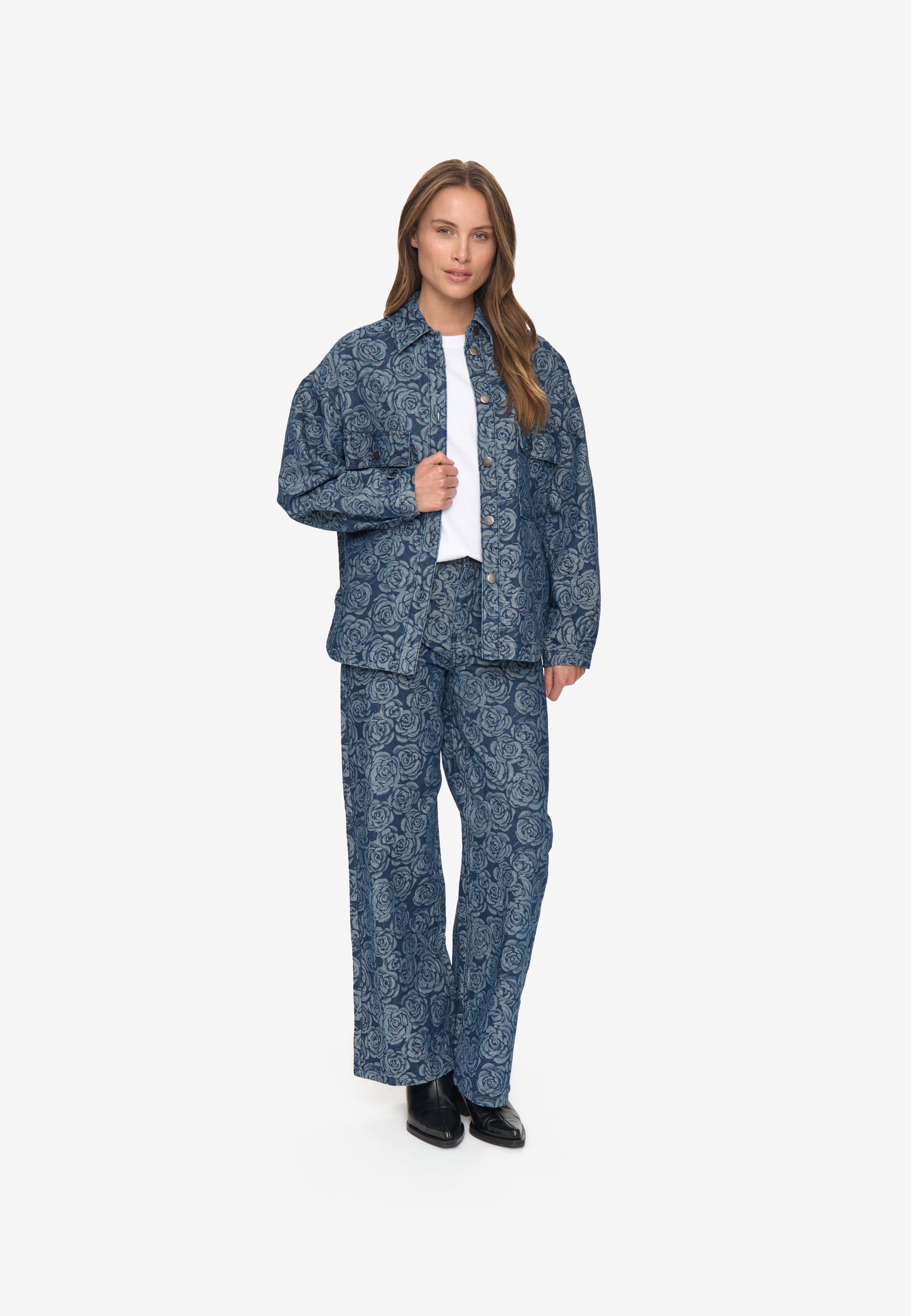 moves Noliana shirt 4518 Long Sleeved Shirt 1002 Medium Blue