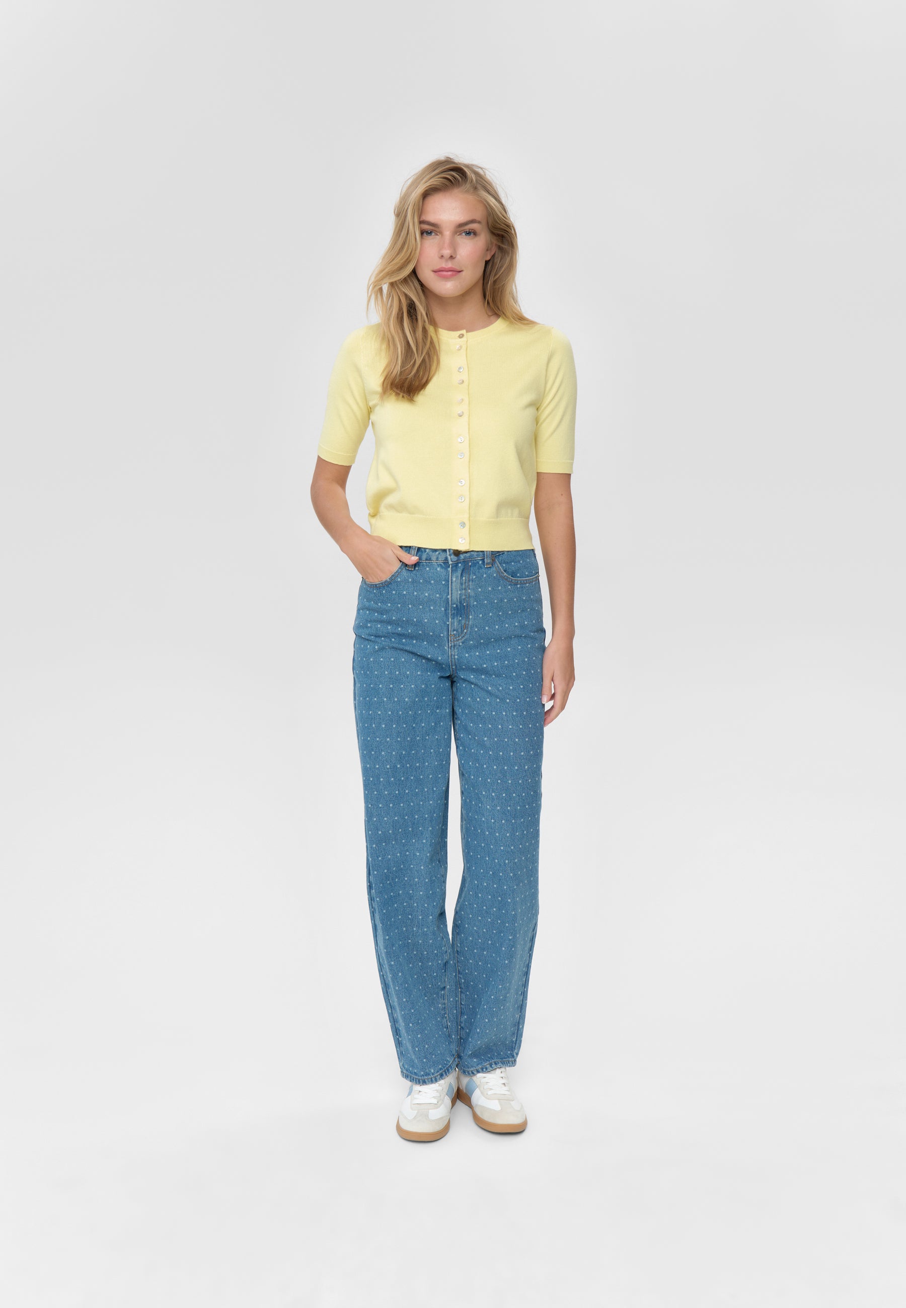 Pollana cardigan 4635 Jumper - 0618 Wax Yellow