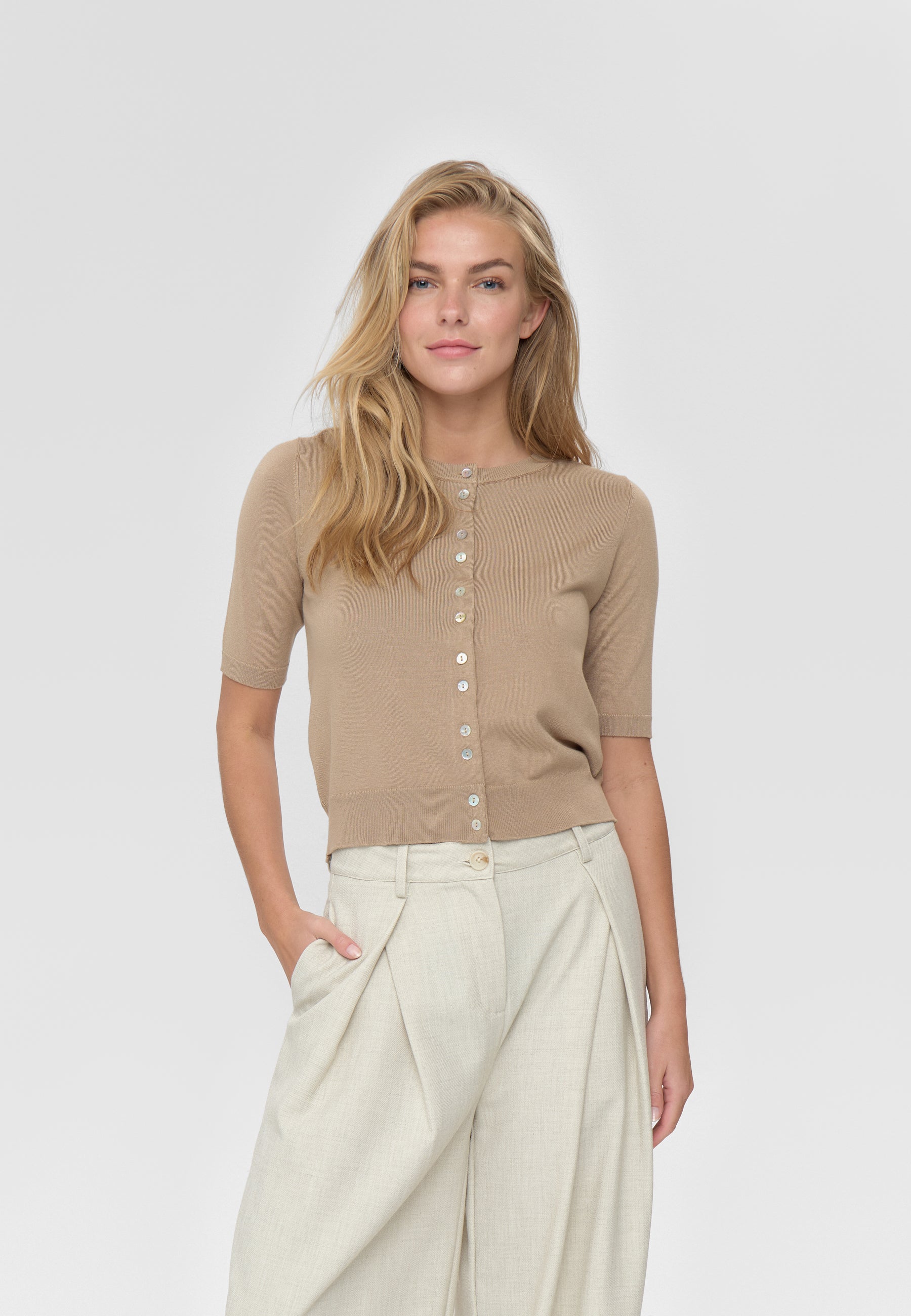 moves Pollana cardigan 4635 Jumper 1114 Travetine