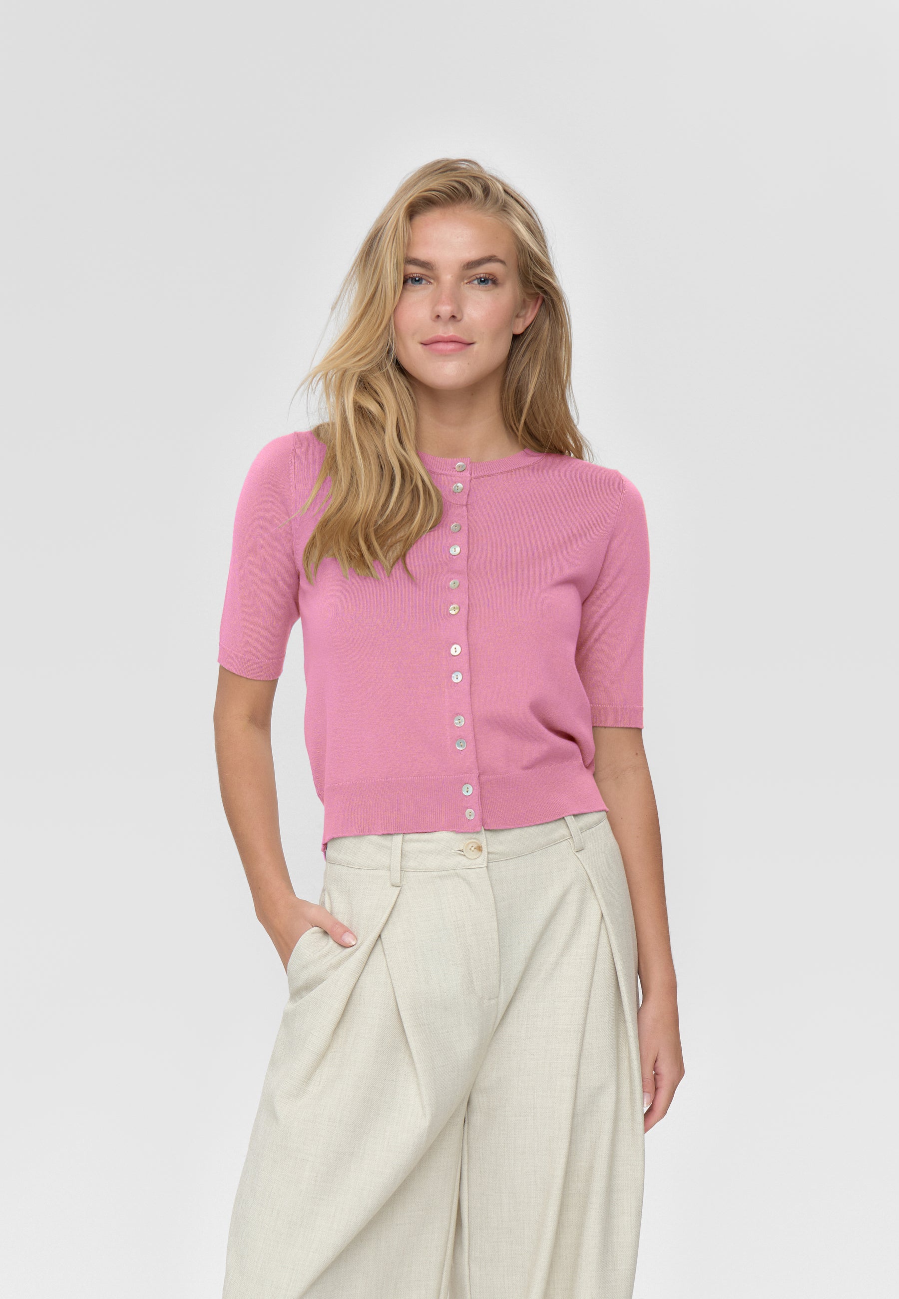 moves Pollana cardigan 4635 Jumper 2215 Cashmere Rose