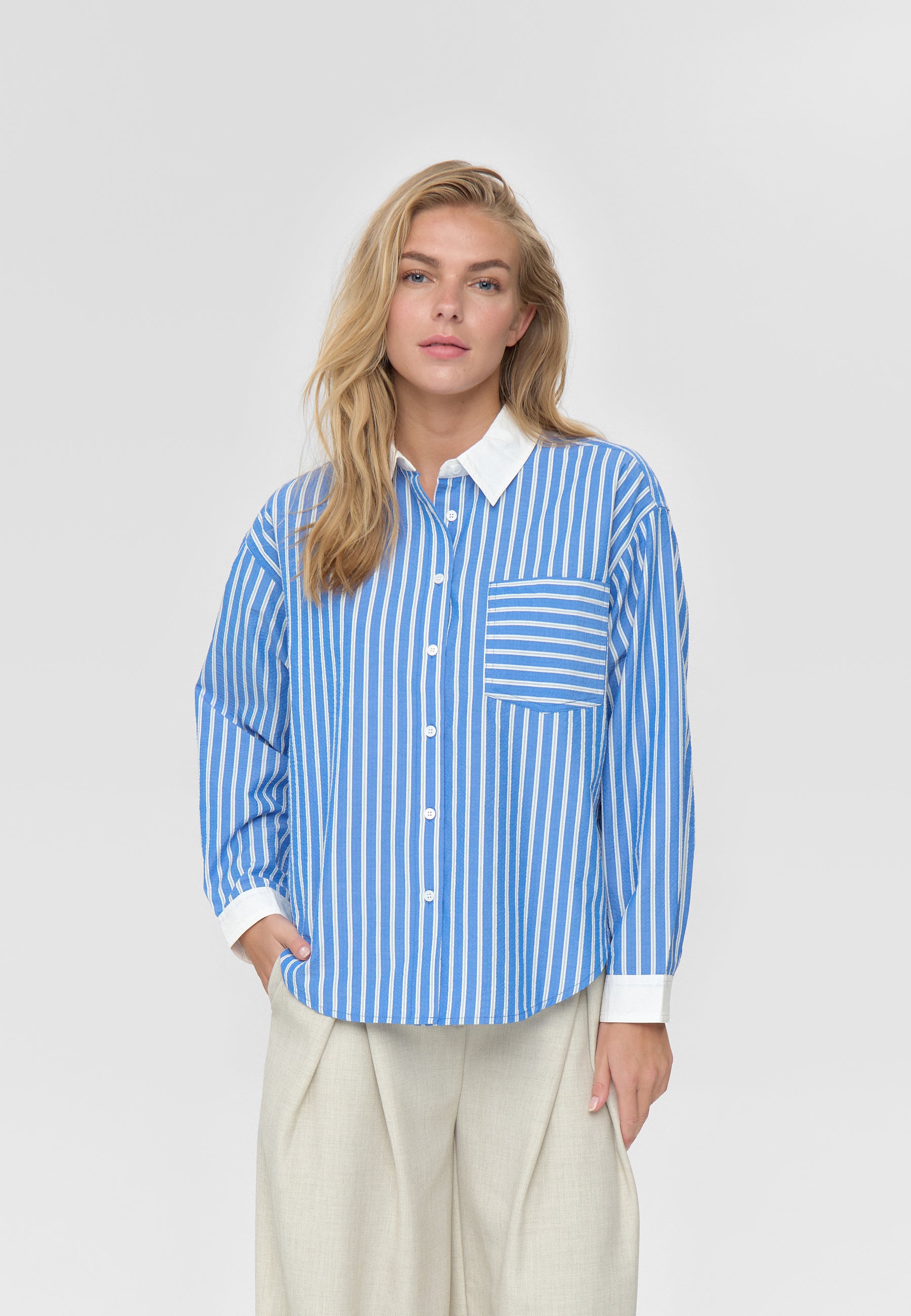 moves Rhonie shirt 4626 Long Sleeved Shirt 4148 Victoria Blue