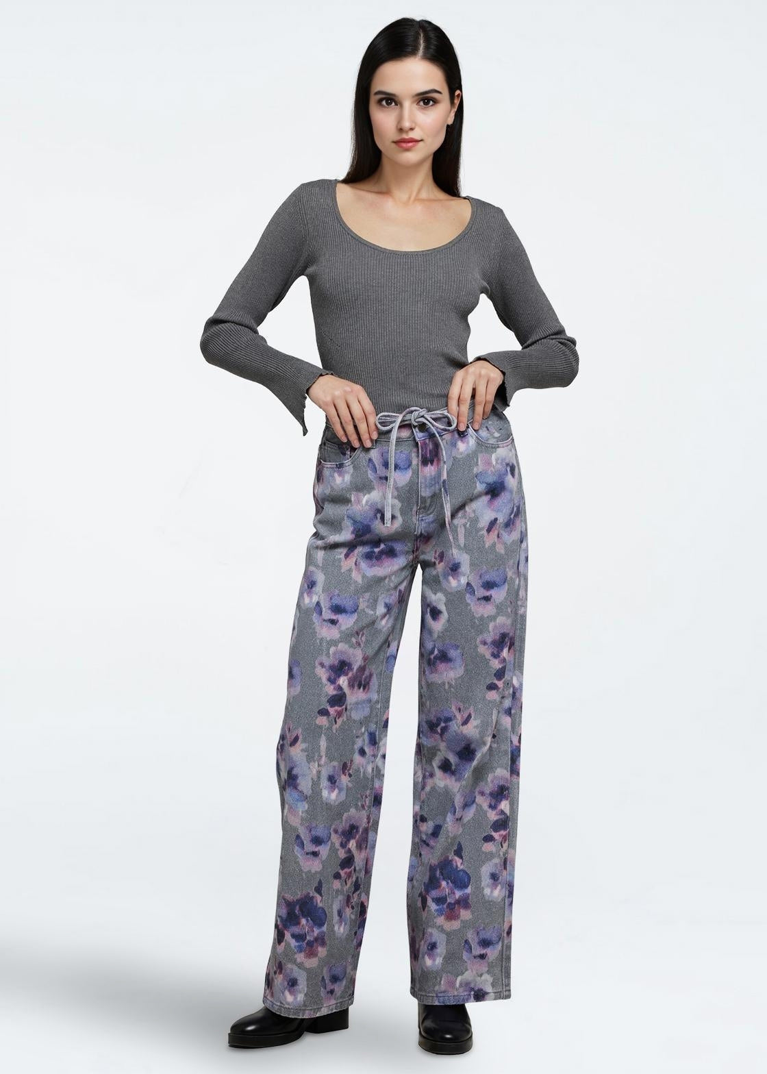 moves Twusti blouse 2679 Jumper 960M Grey Melange