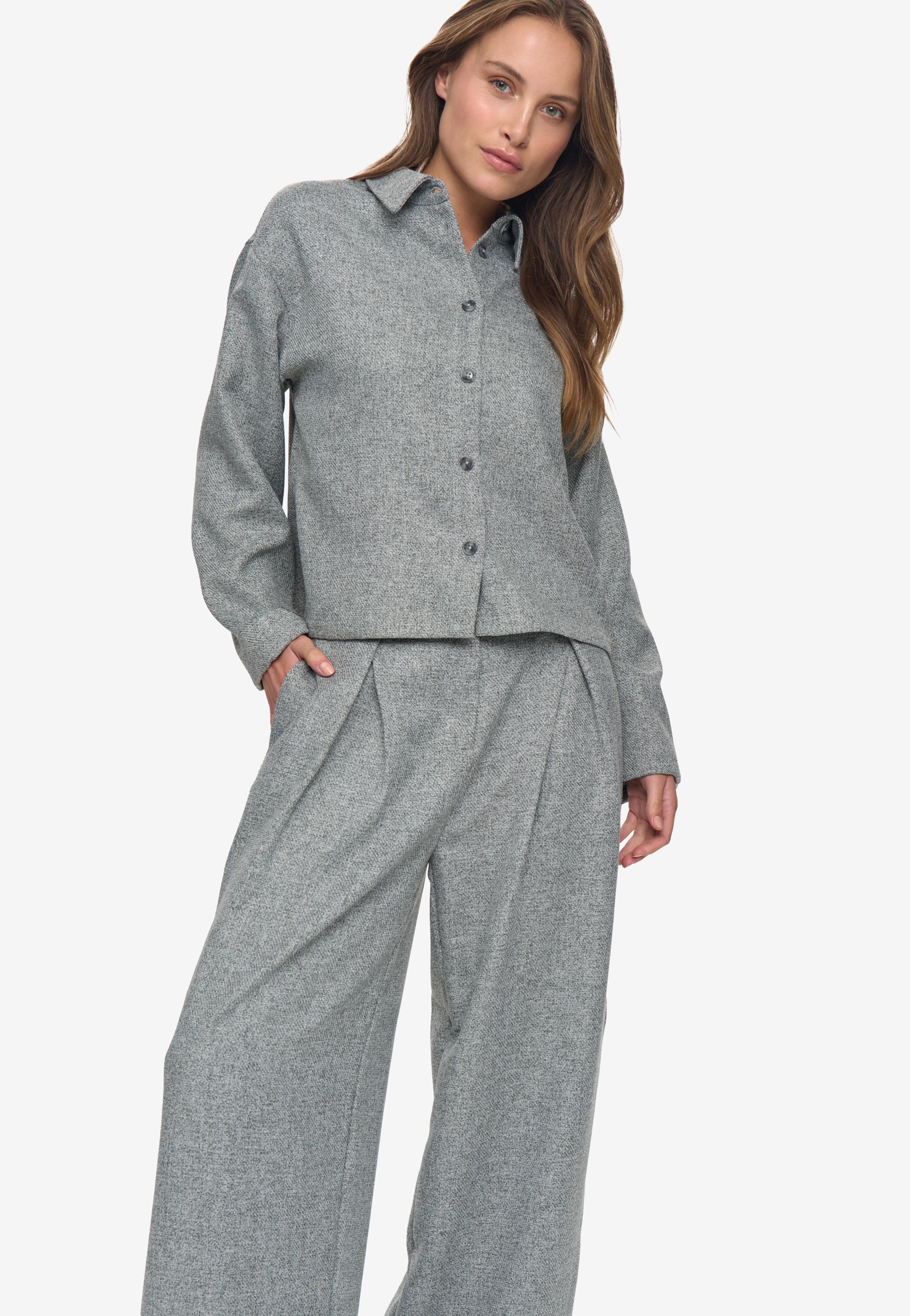 moves Wrenley shirt 4520 Long Sleeved Shirt 0201 Castlerock