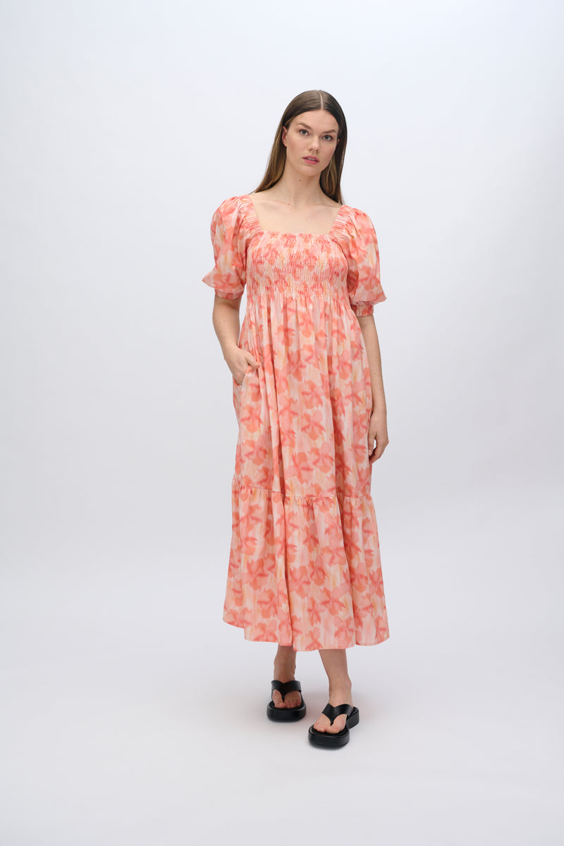 moves Aleah smock midi dress 4290 Midi Dress 1614 Rose Elegance