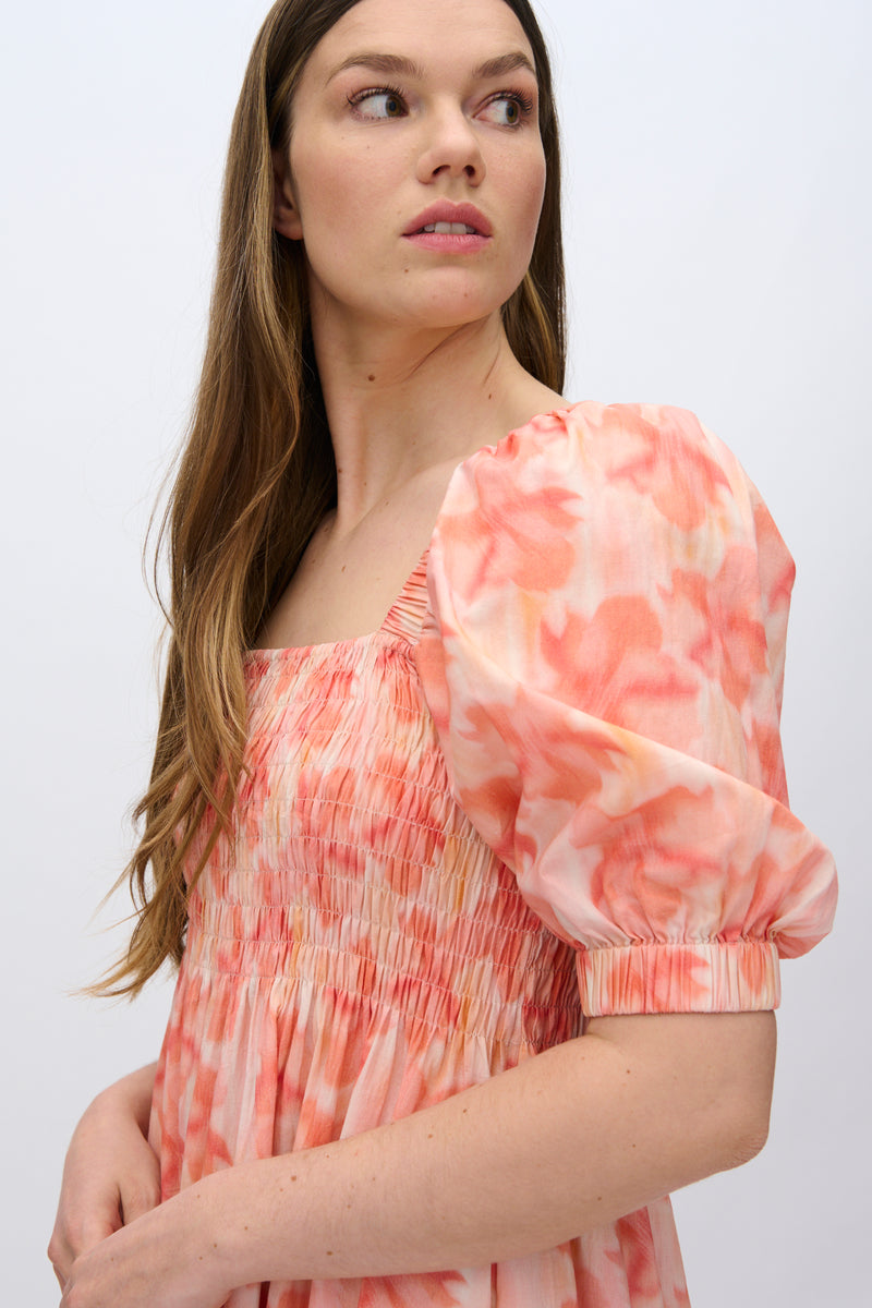 moves Aleah smock midi dress 4290 Midi Dress 1614 Rose Elegance