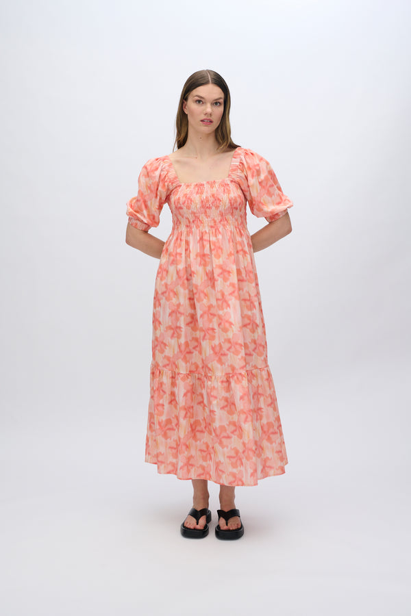 moves Aleah smock midi dress 4290 Midi Dress 1614 Rose Elegance