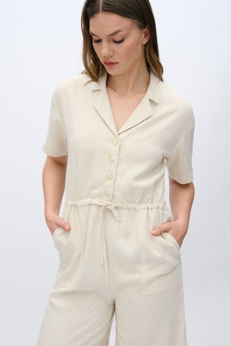 moves Averie linen blend jumpsuit 2744 Jumpsuit 0108 Castle Wall