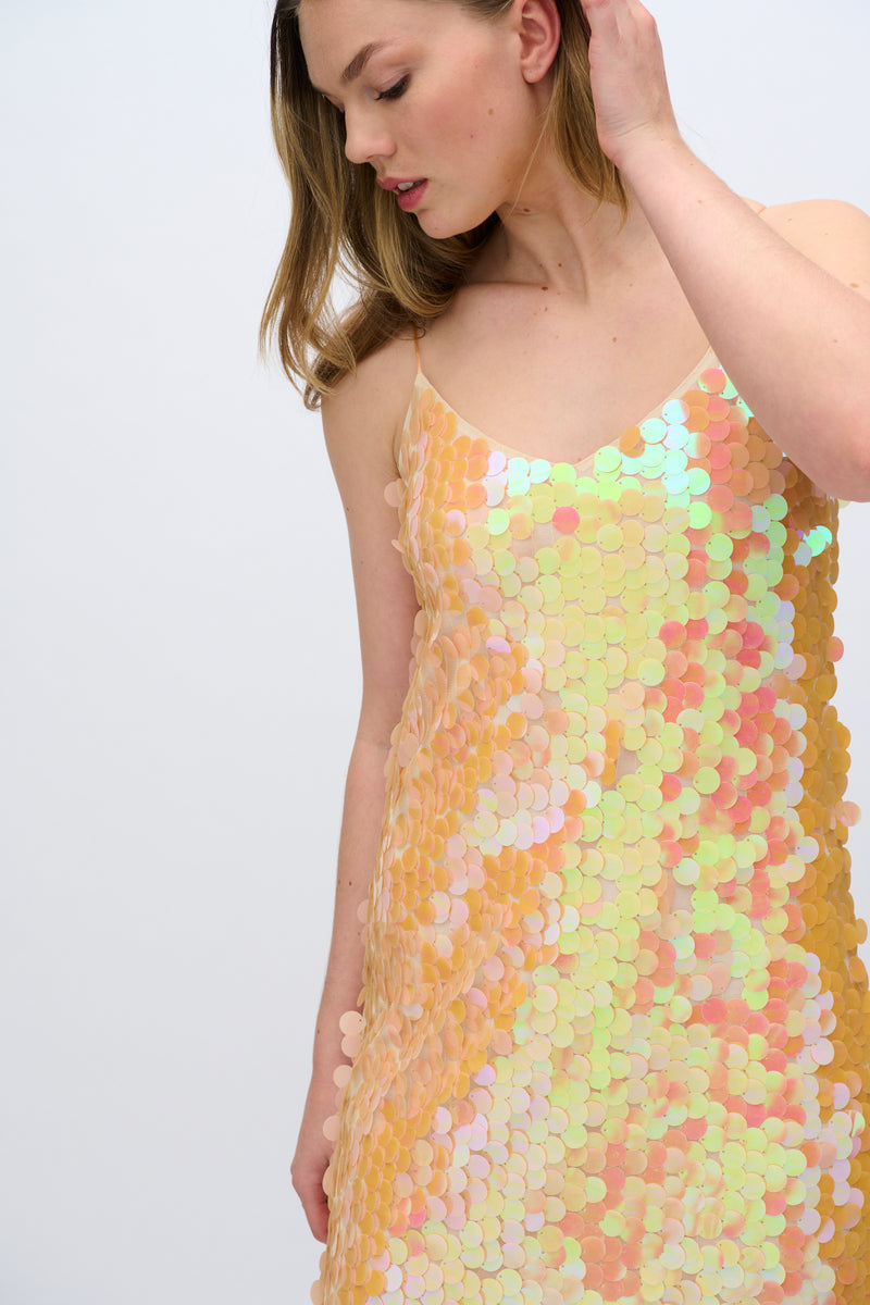 moves Balista sequin dress 4347 Short Dress 1340 Cadmium Orange