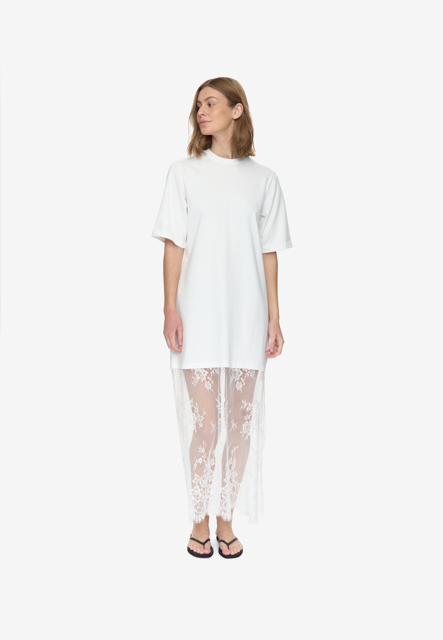 moves Cambria t-shirt dress 4749 Maxi Dress 000 White
