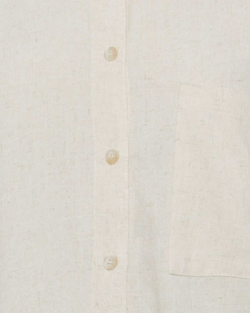 moves Elise short sleeved linen blend shirt 2744 Short Sleeved Shirt 0108 Castle Wall