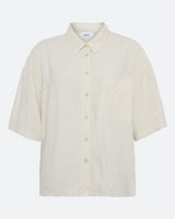moves Elise short sleeved linen blend shirt 2744 Short Sleeved Shirt 0108 Castle Wall