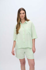 moves Elise short sleeved linen blend shirt 2744 Short Sleeved Shirt 0109 Ambrosia