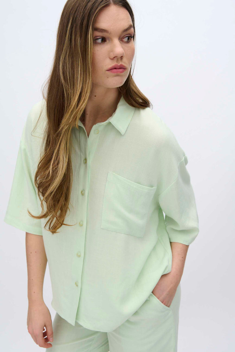 moves Elise short sleeved linen blend shirt 2744 Short Sleeved Shirt 0109 Ambrosia
