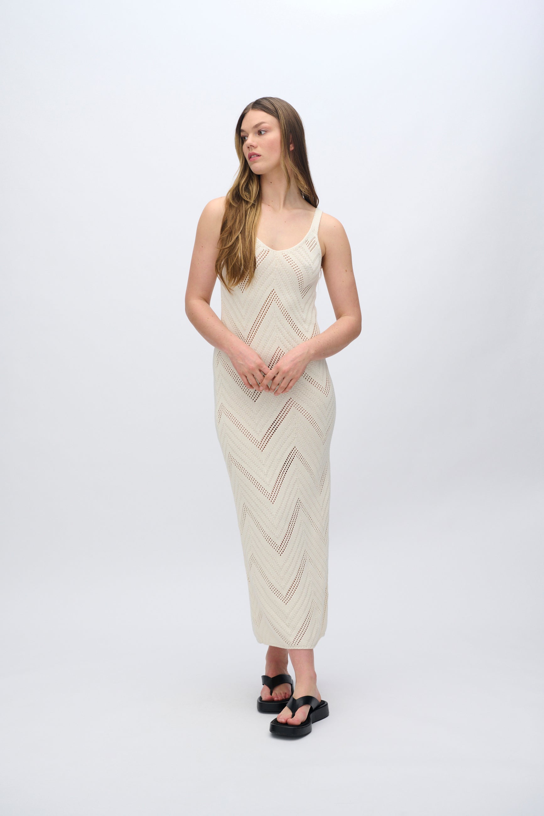 moves Ferida knit midi dress 3575 Midi Dress 0905 Birch