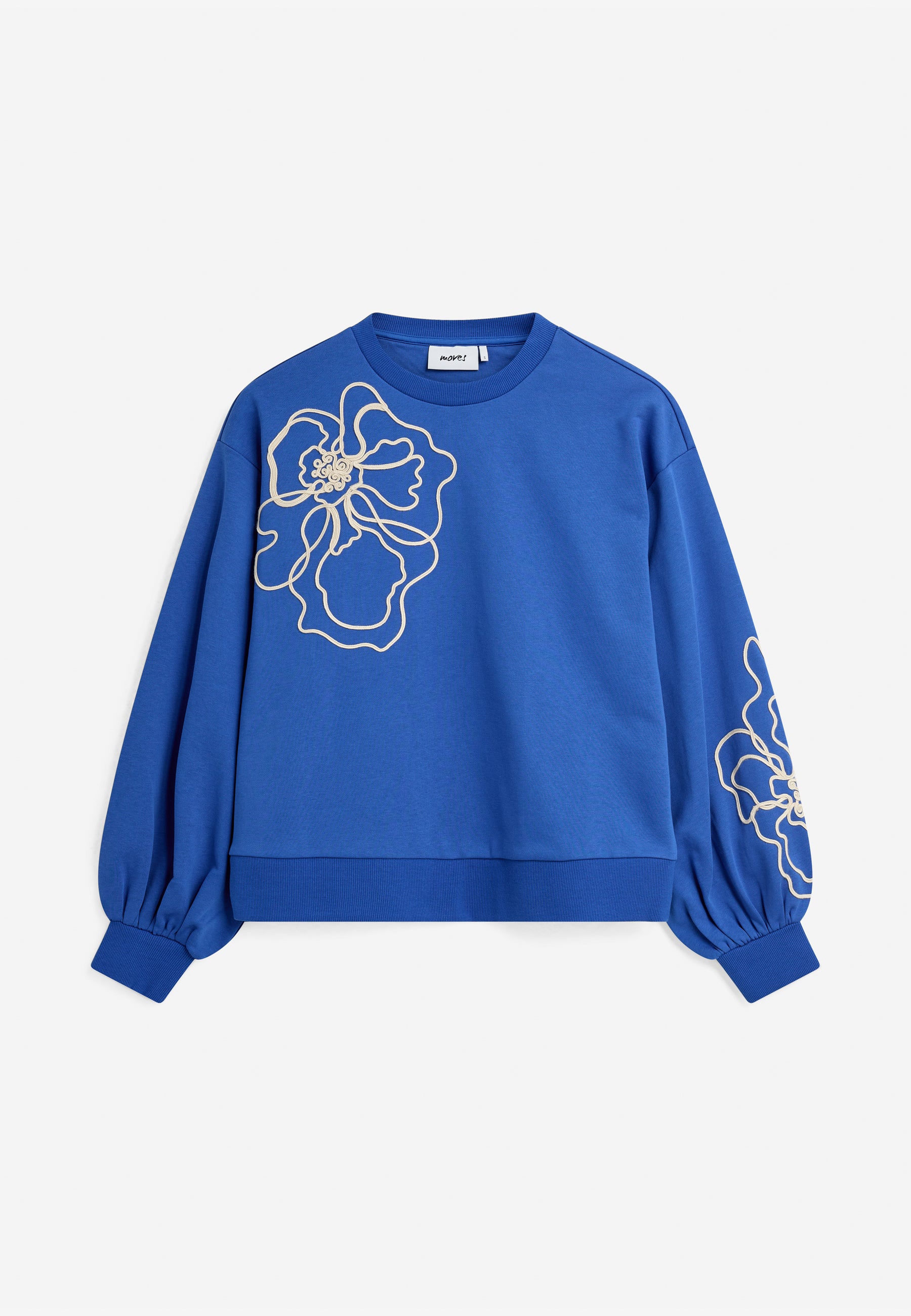 moves Flower sweat 4646 Sweatshirt 4148 Victoria Blue