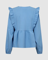 moves Irse 2964 Long Sleeved Blouse 3920 Placid Blue