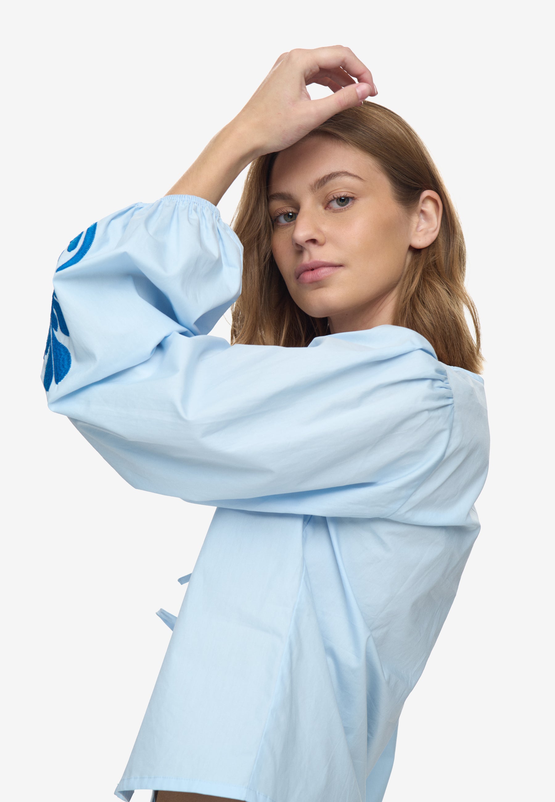 moves Kamela shirt 2464 Long Sleeved Shirt 4122 Airy blue