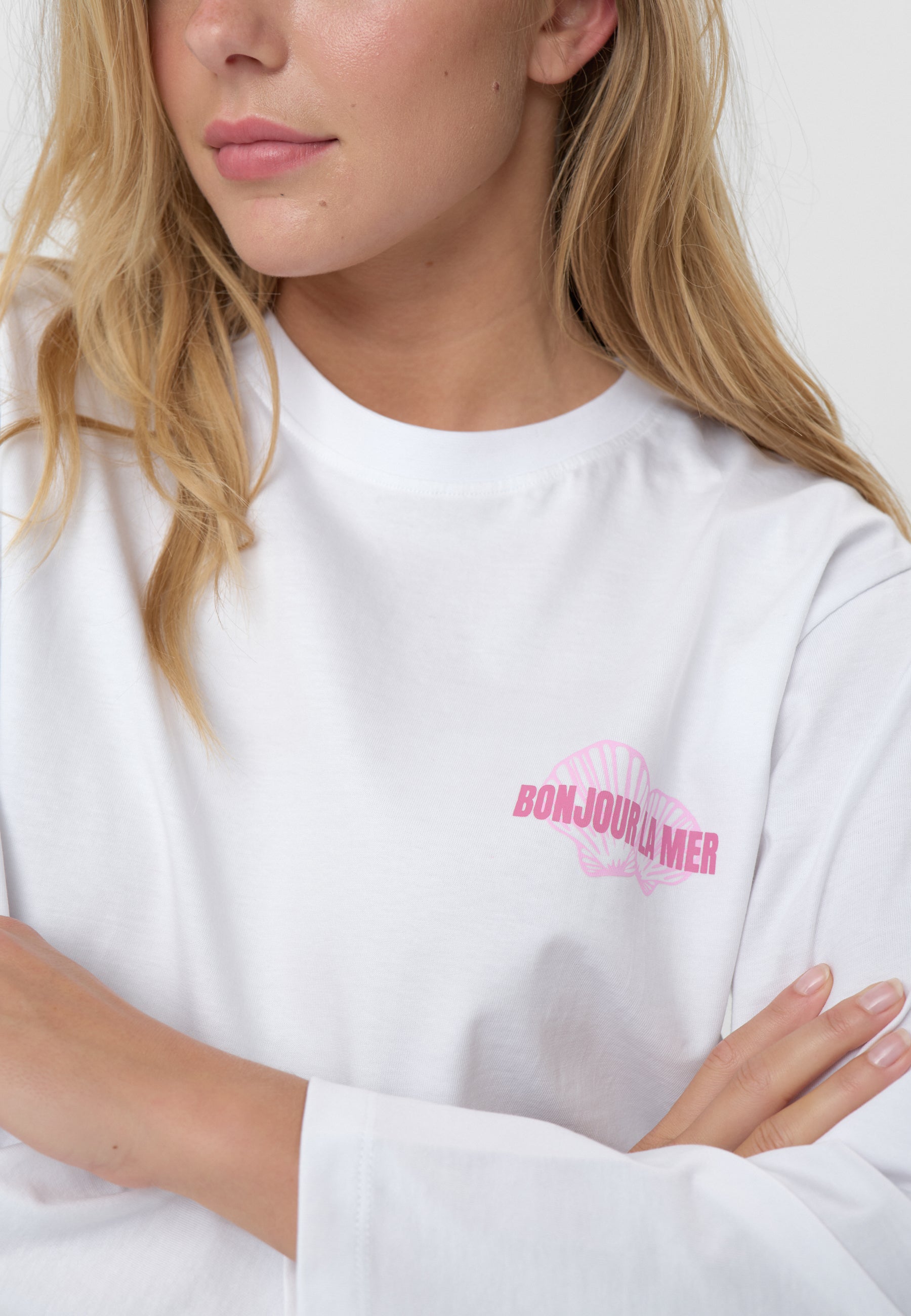 moves Kanna LS tee 4641 GOTS Long Sleeved T-shirt 0601 Bright White