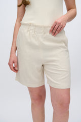 moves Kenio linen blend shorts 2744 Shorts 0108 Castle Wall