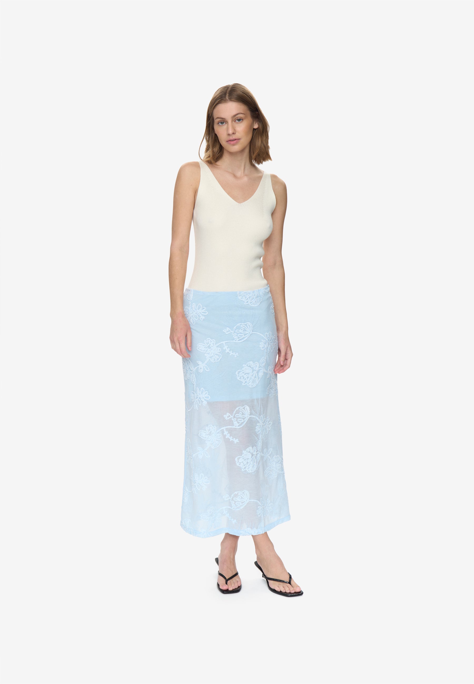 moves Khalani skirt 4747 Midi Skirt 4122 Airy blue