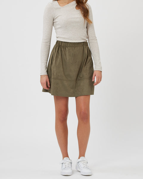 Kia 0032 Skirt Short Skirt - 882 Dusty Olive