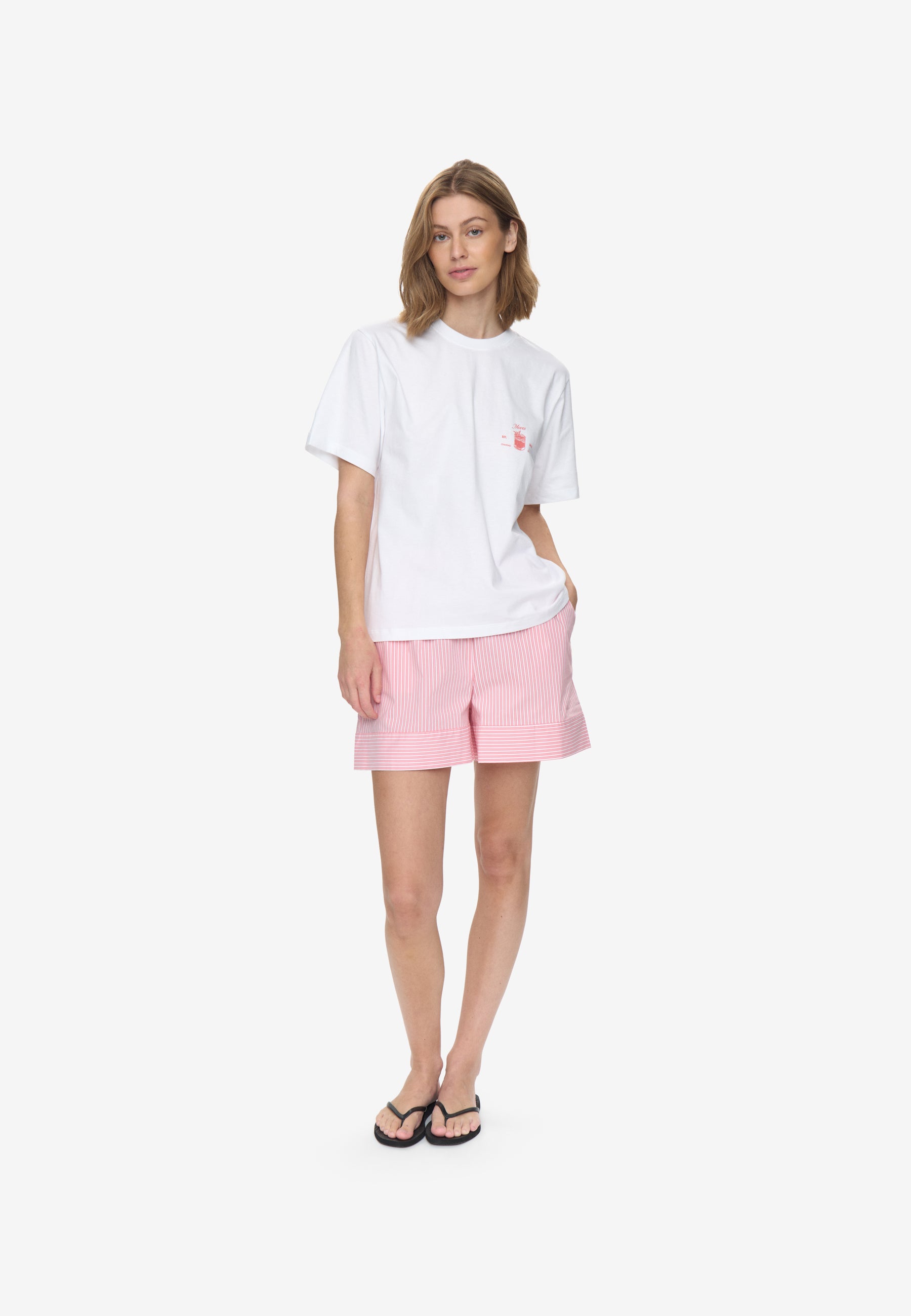 moves Kiana tee G4721 Short Sleeved T-shirt 2016 Tea rose