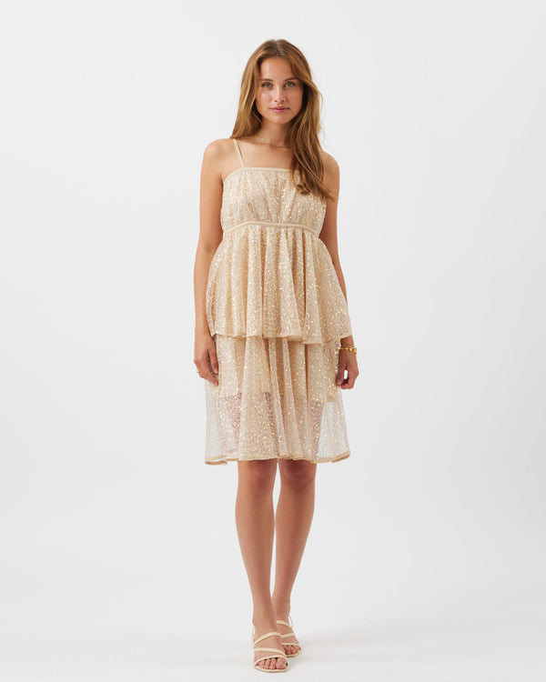 moves Lalo 3034 Short Dress 054 Champagne
