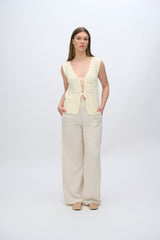 moves Lilah casual linen blend pants 2744 Casual Pants 0108 Castle Wall