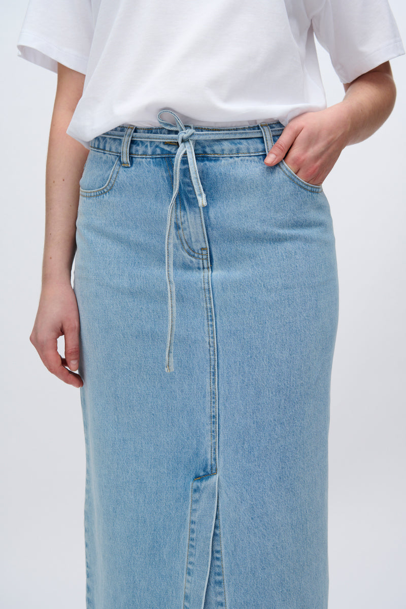 moves Maisie denim maxi skirt 4283 Maxi Skirt 1001 Light Blue