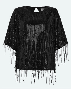 moves Mandi blouse 4451 Short Sleeved Blouse 999 Black