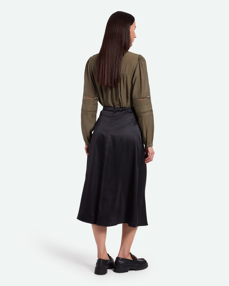 moves Manila 3570 Skirt Midi Skirt 999 Black