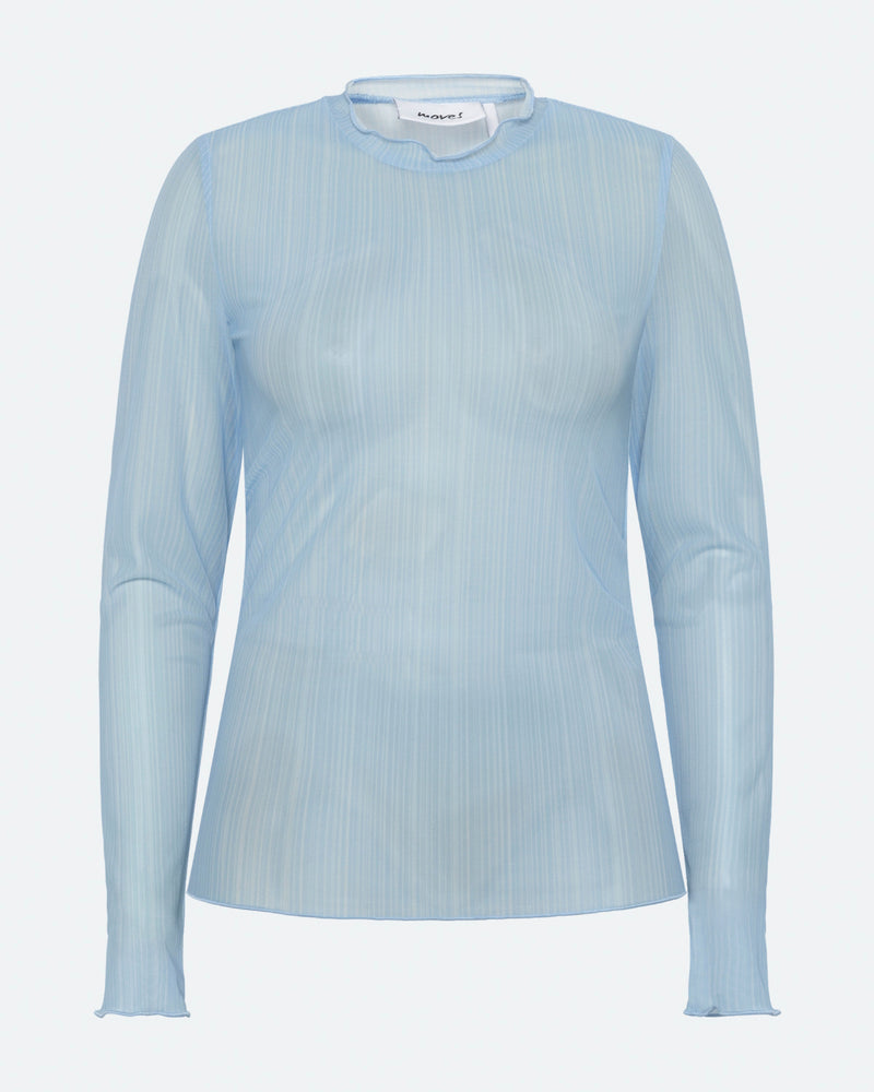 moves Markhild long sleeved mesh blouse 4202 Long Sleeved Blouse 4121 Blue Bell