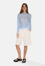 moves Markhild long sleeved mesh blouse 4202 Long Sleeved Blouse 4121 Blue Bell