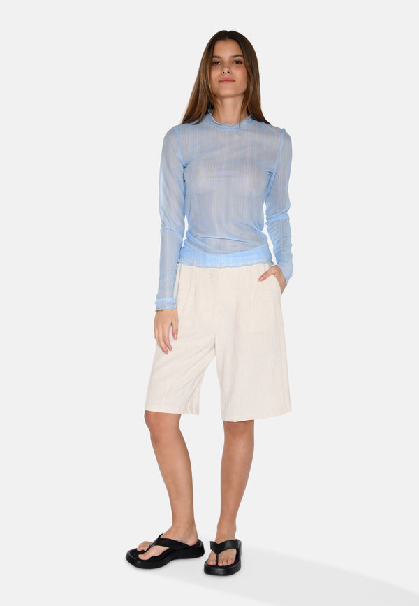 moves Markhild long sleeved mesh blouse 4202 Long Sleeved Blouse 4121 Blue Bell