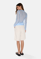 moves Markhild long sleeved mesh blouse 4202 Long Sleeved Blouse 4121 Blue Bell