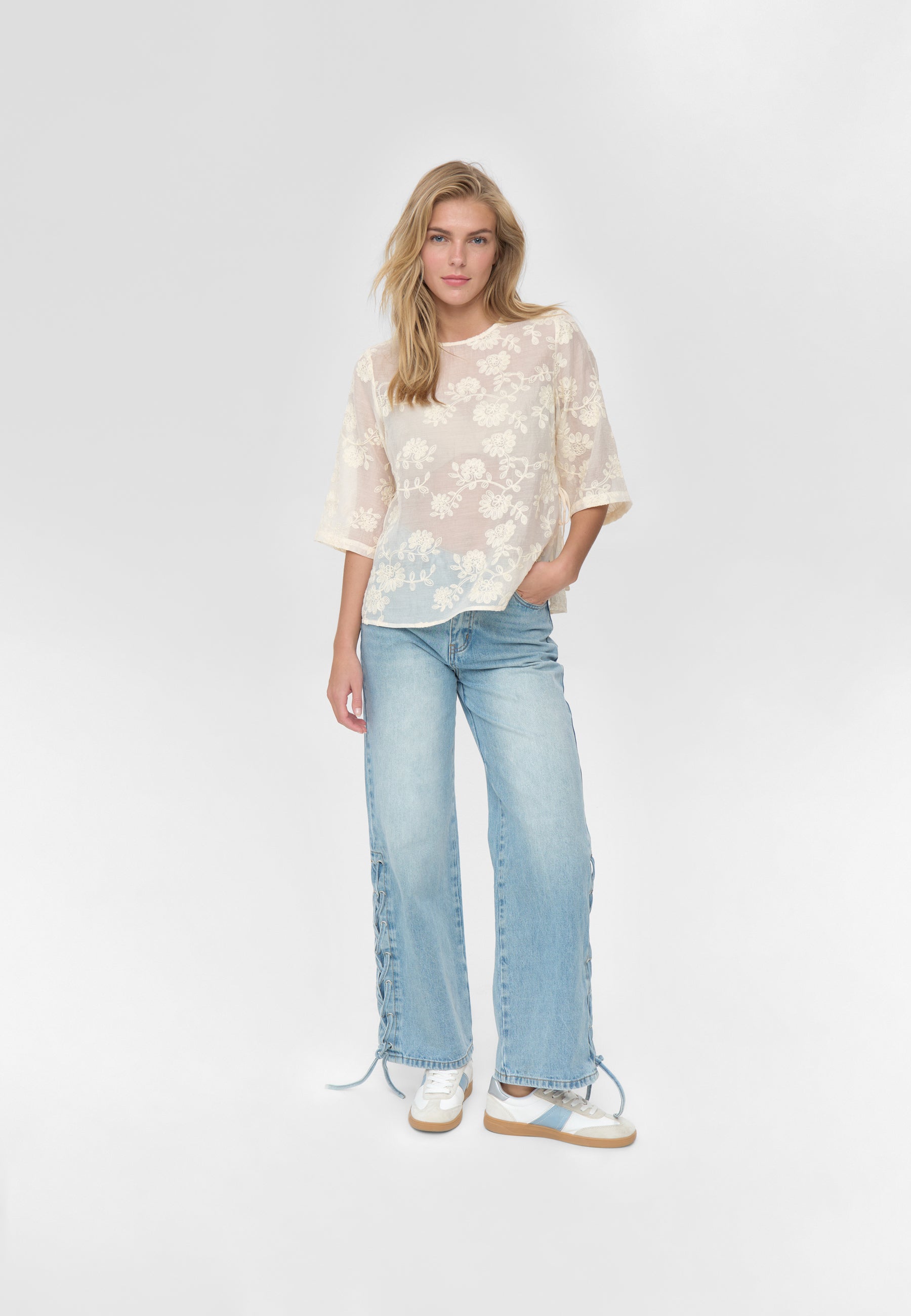 moves Pilanta blouse 4622 Short Sleeved Blouse 0710 Shortbread