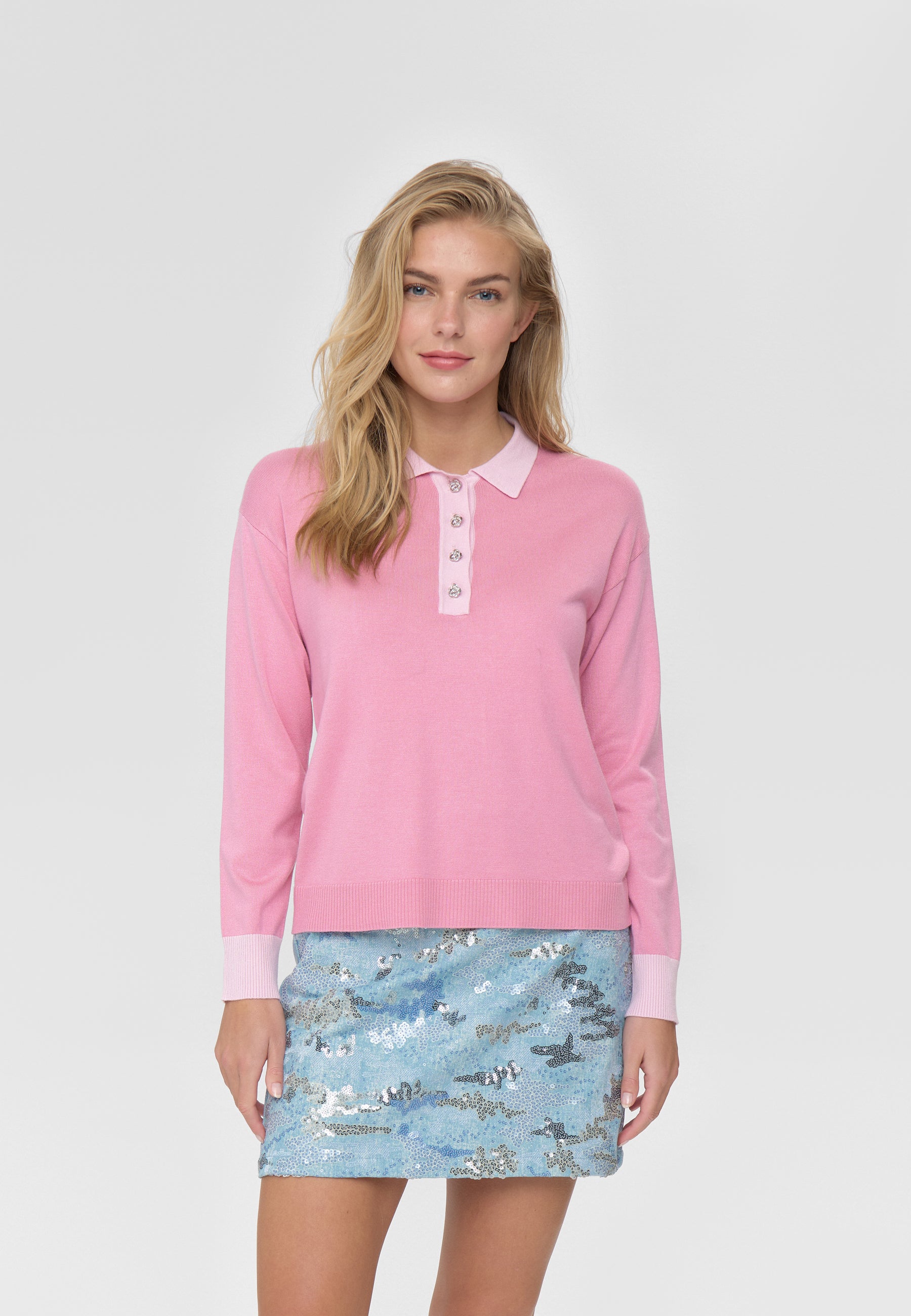 moves Polla polo LS 4635 Jumper 2215 Cashmere Rose