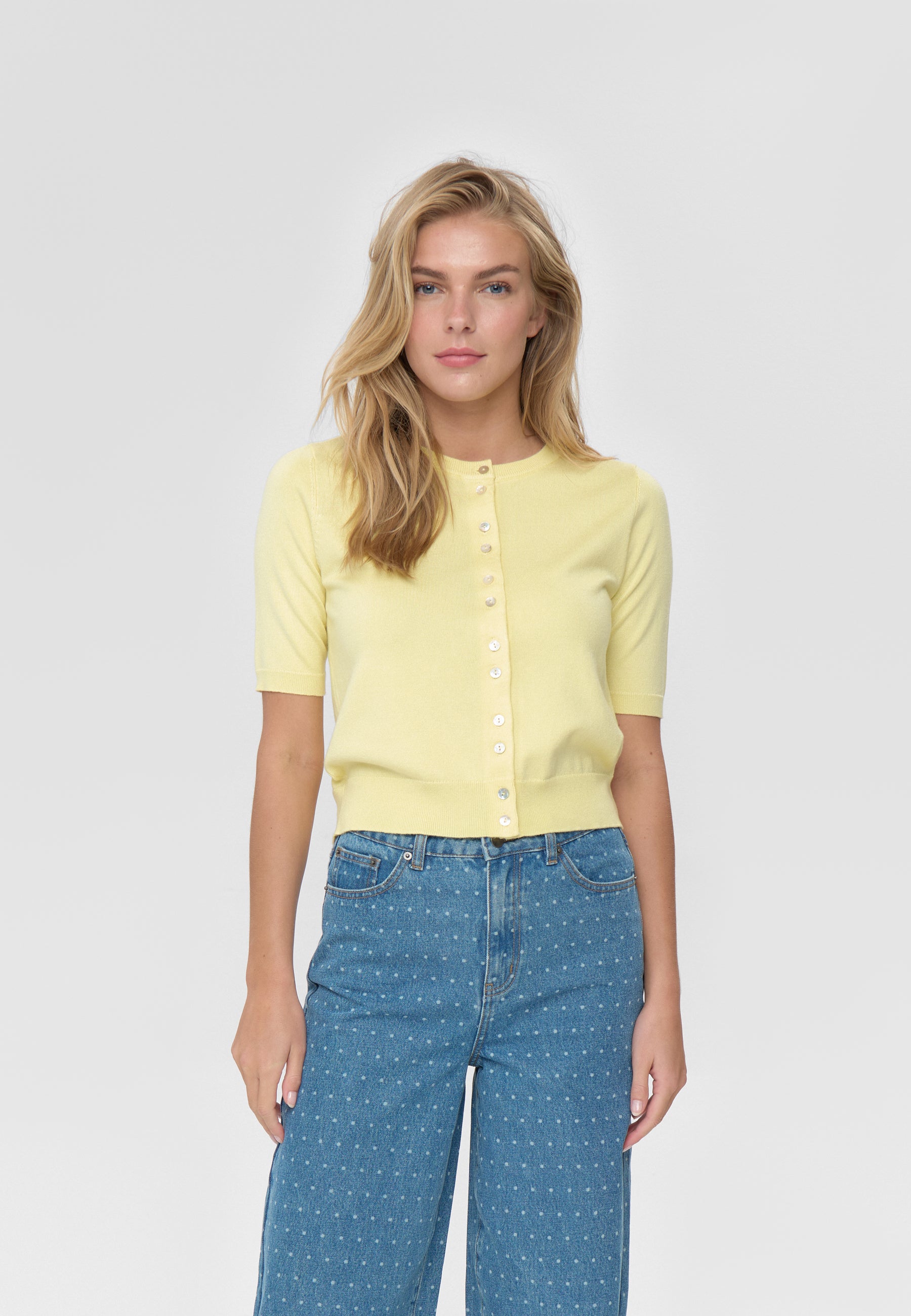 Pollana cardigan 4635 Jumper - 0618 Wax Yellow